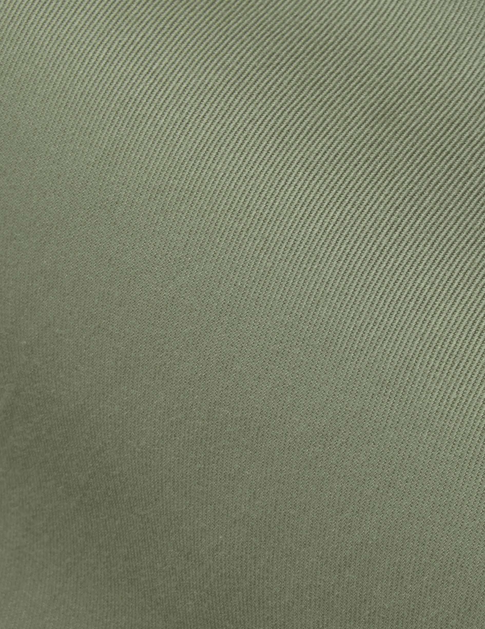 Chemise Laurine gorge cachée kaki - Twill - Col Victorien