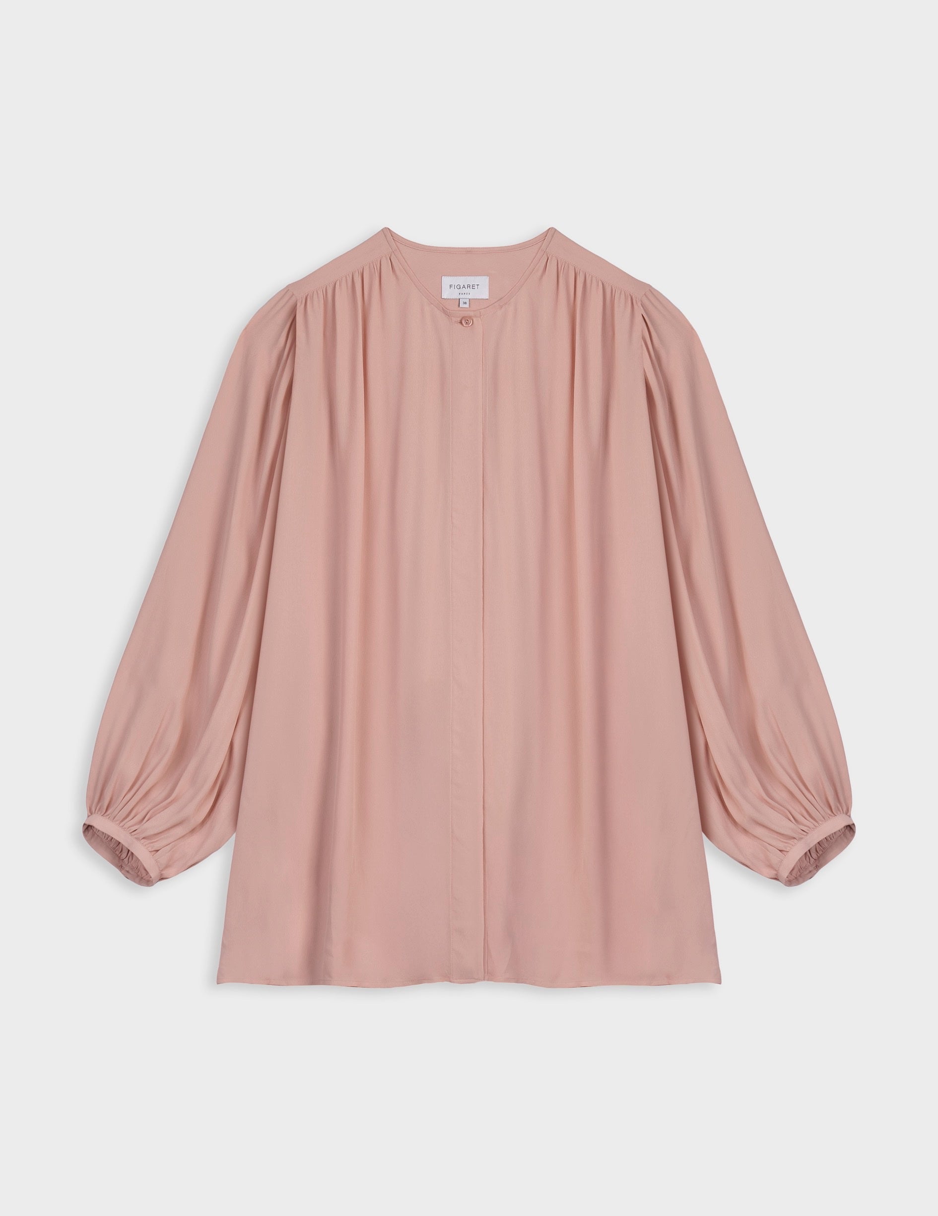 Chemise oversize Madeline rose - Crêpe