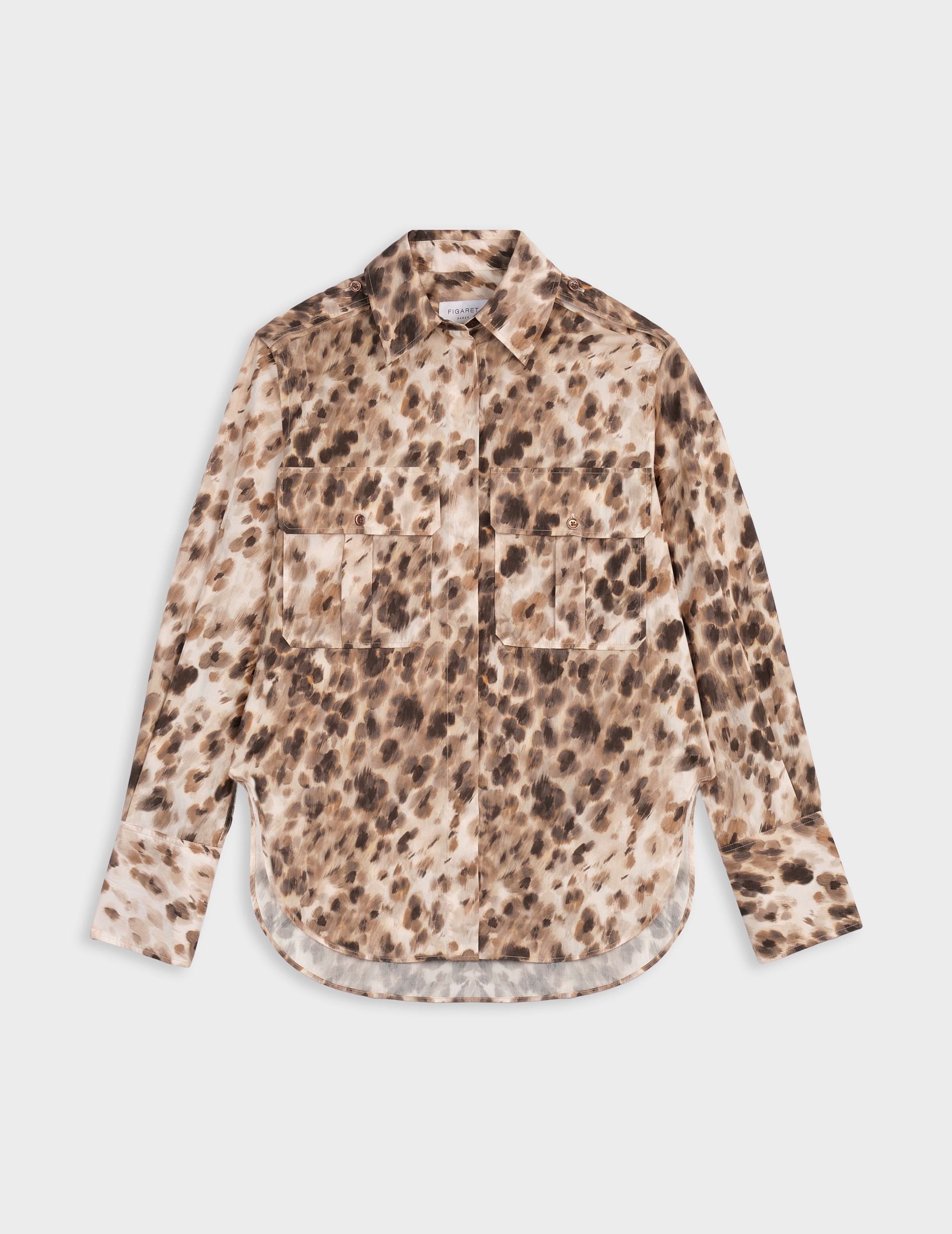 Chemise Maryline imprimée - Popeline - Col Chemise