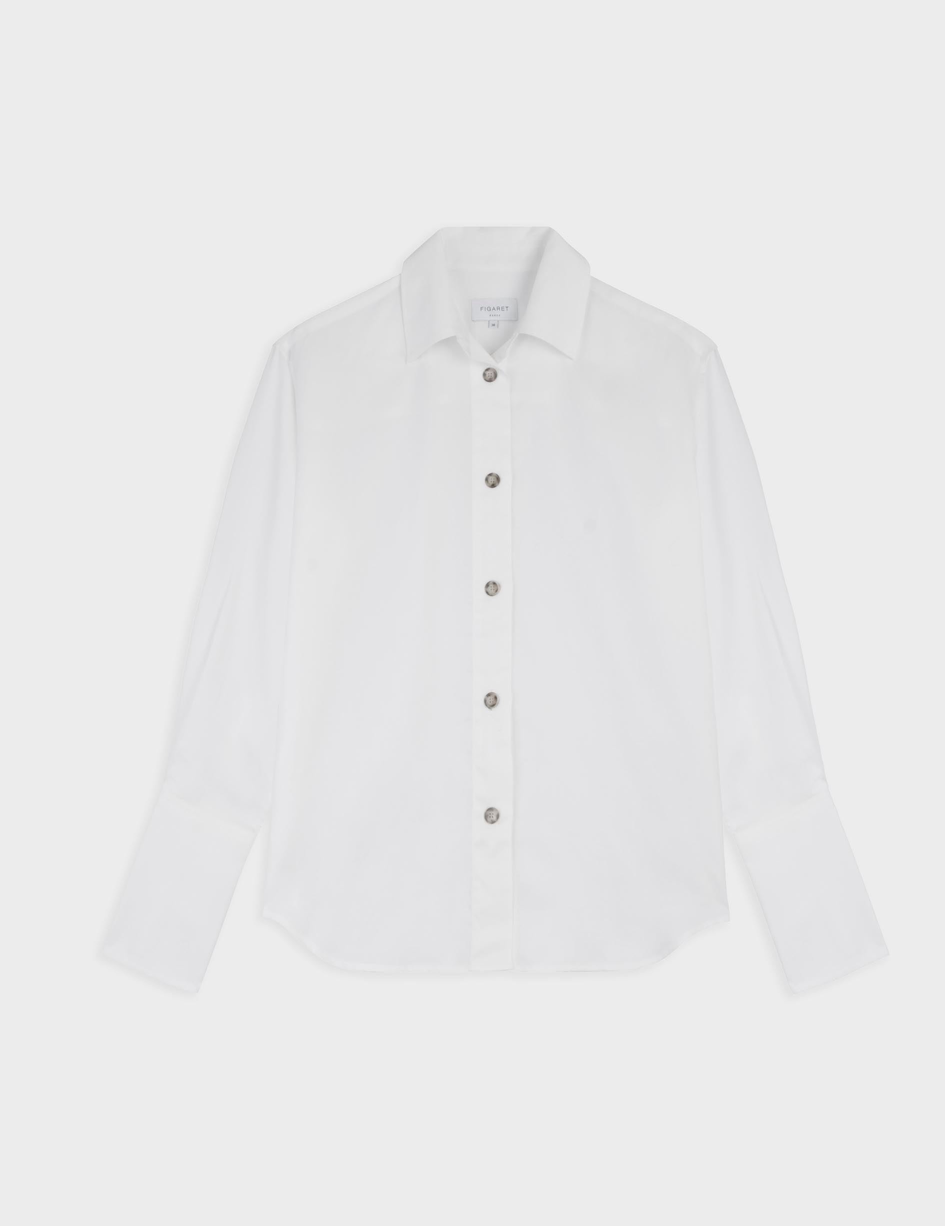 Chemise Mila blanche - Lyocell - Col Chemise