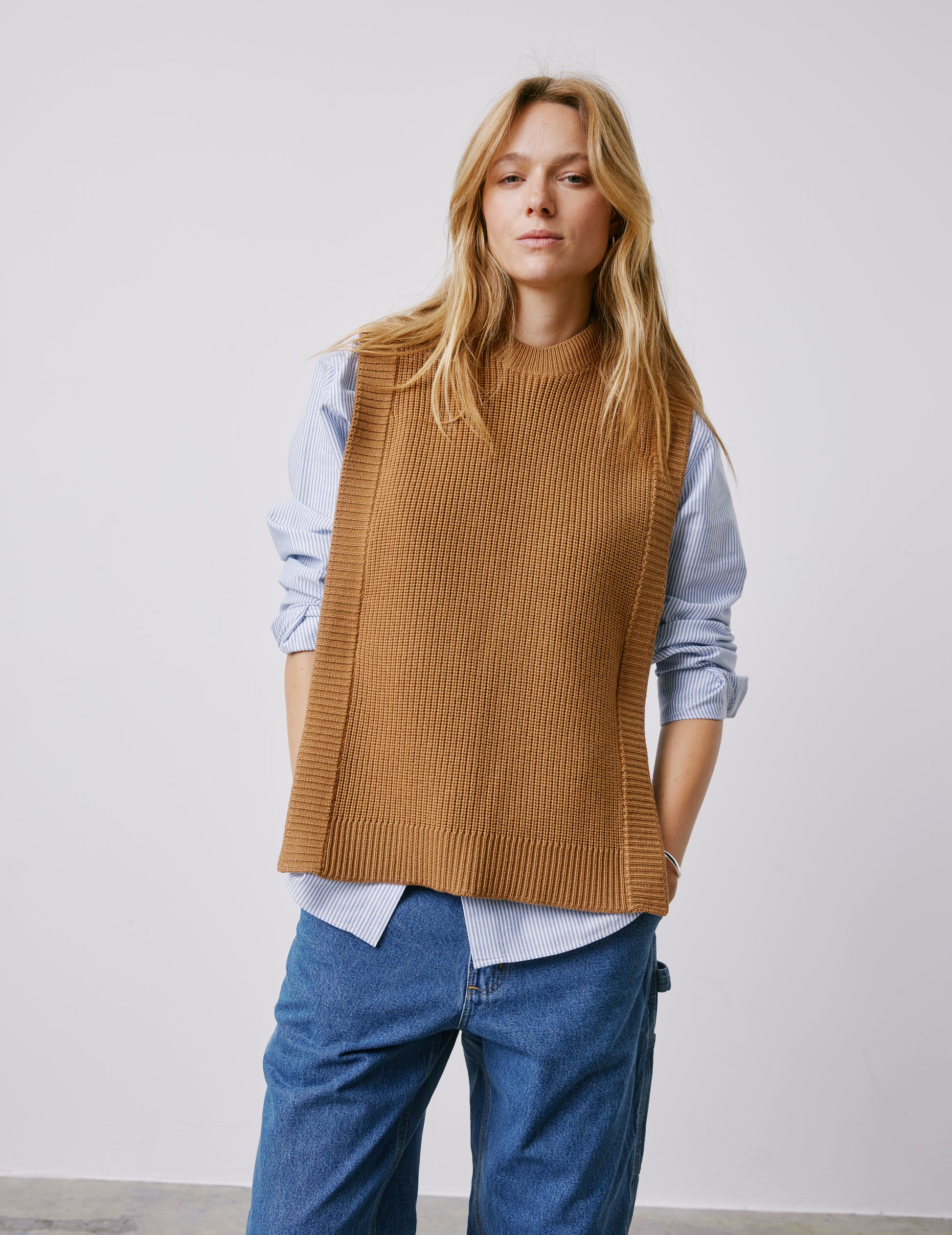 Pull Ilonna en laine mérinos camel
