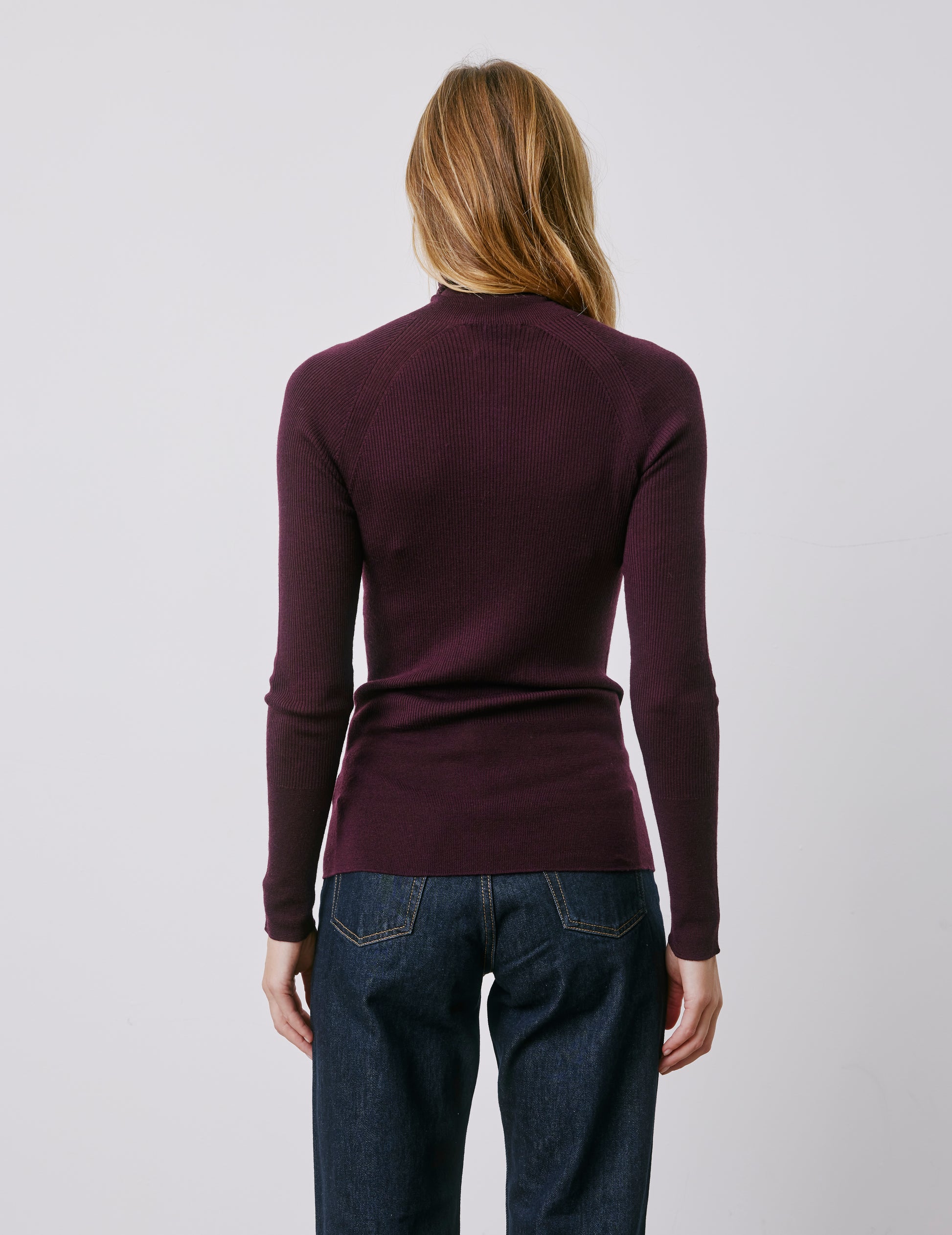 Pull Masha en laine violine