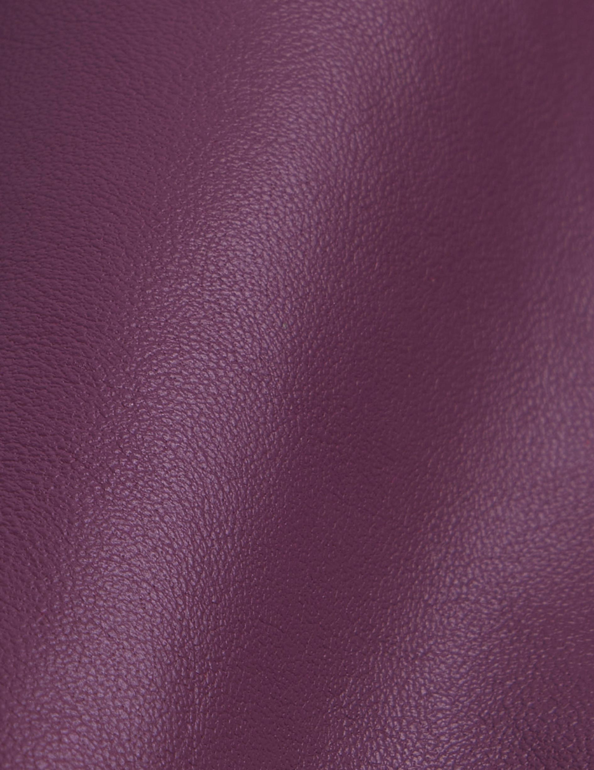 Surchemise Marylou en cuir violine