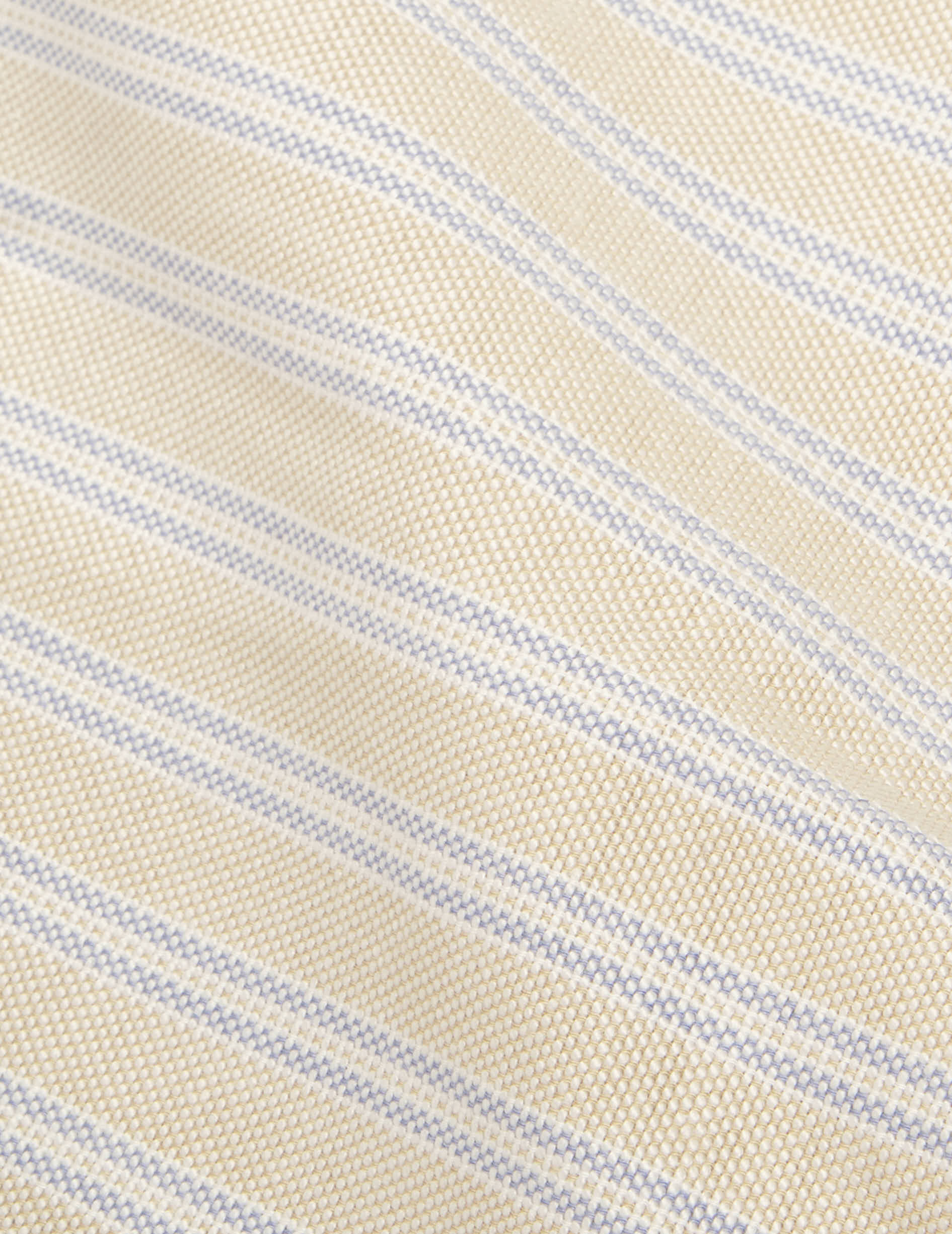 Chemise Antonin rayée beige - Oxford - Col Prodigieux