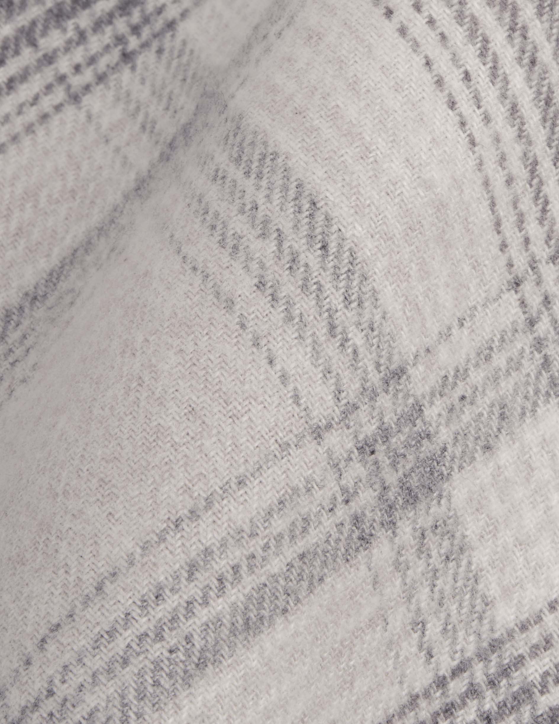 Aristote gray checked shirt - Flannel - Italian Collar