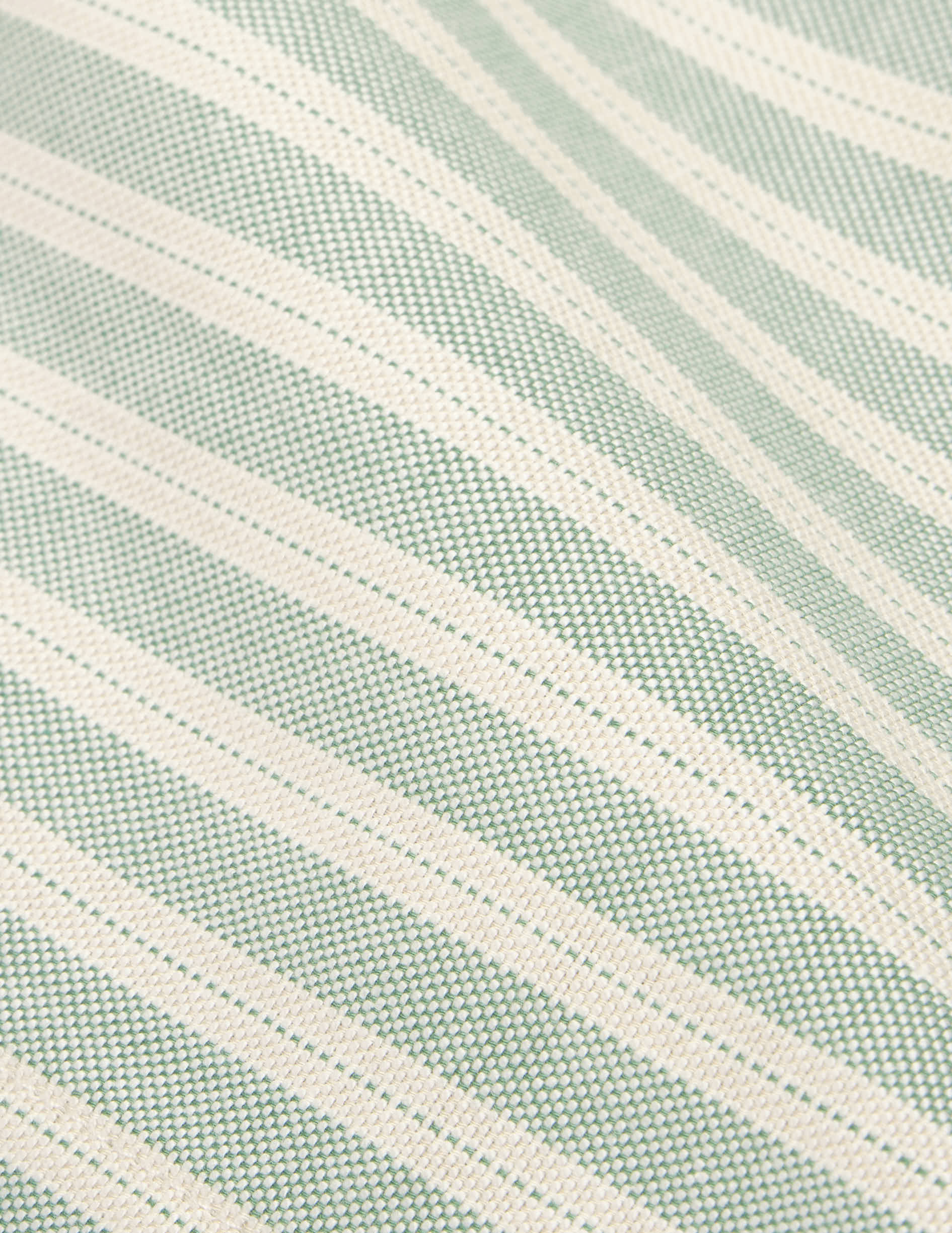 Chemise Aurélien rayée verte - Oxford - Col Prodigieux boutonné