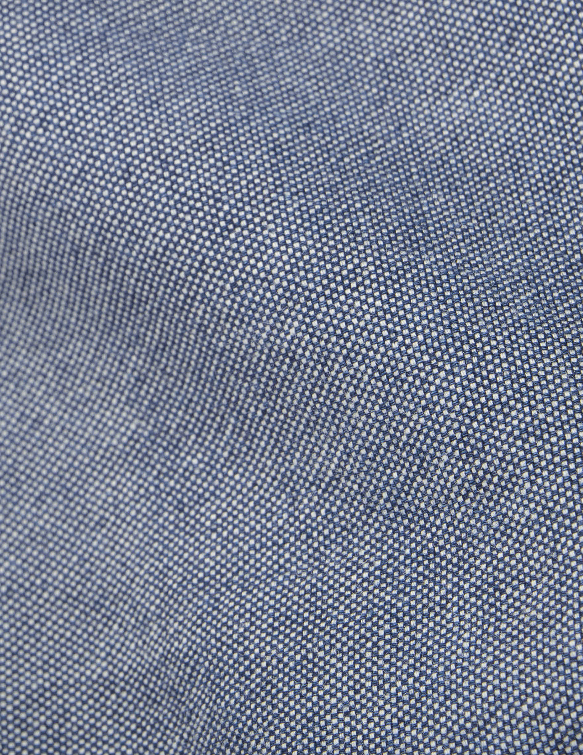 Chemise Carl bleue - Denim - Col Droit ouvert