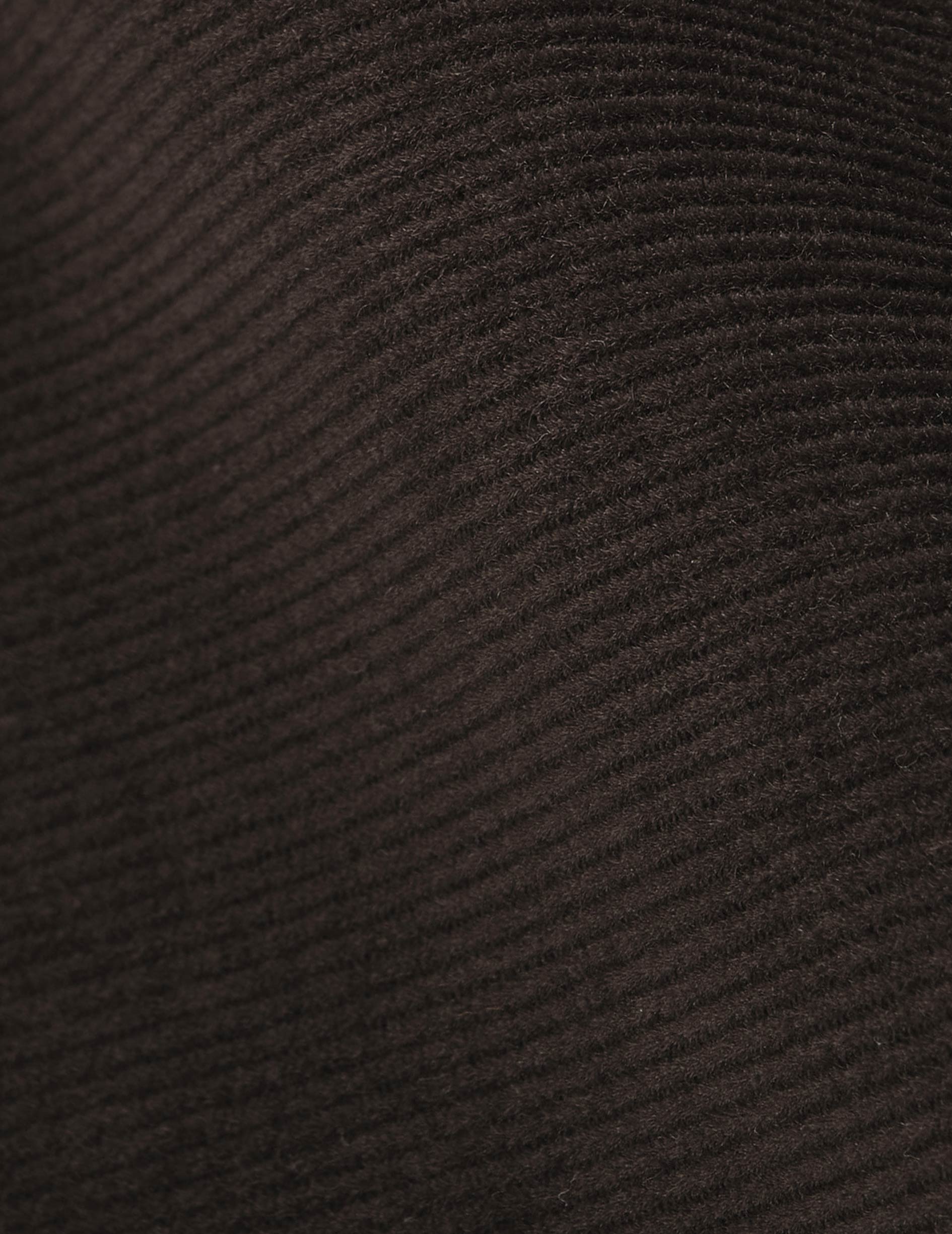 Chemise Carl en velours marron - Velours - Col Droit ouvert