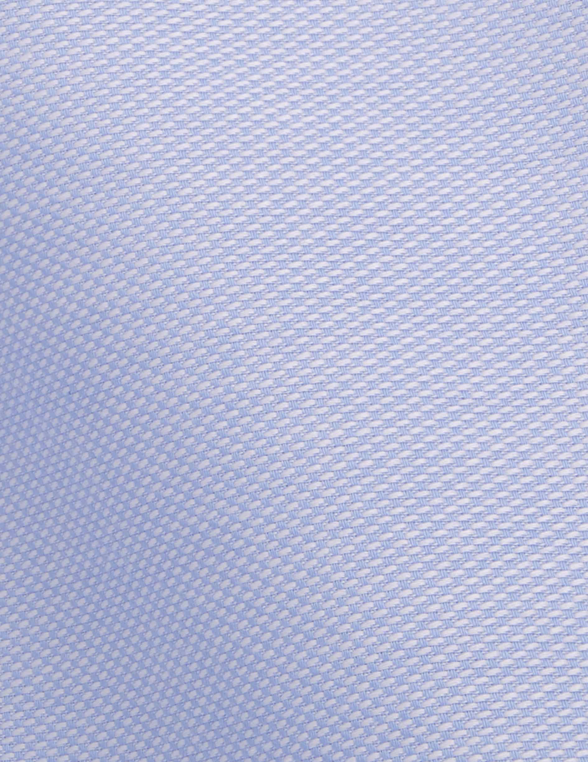 Chemise classique bleue - Façonné - Col Figaret