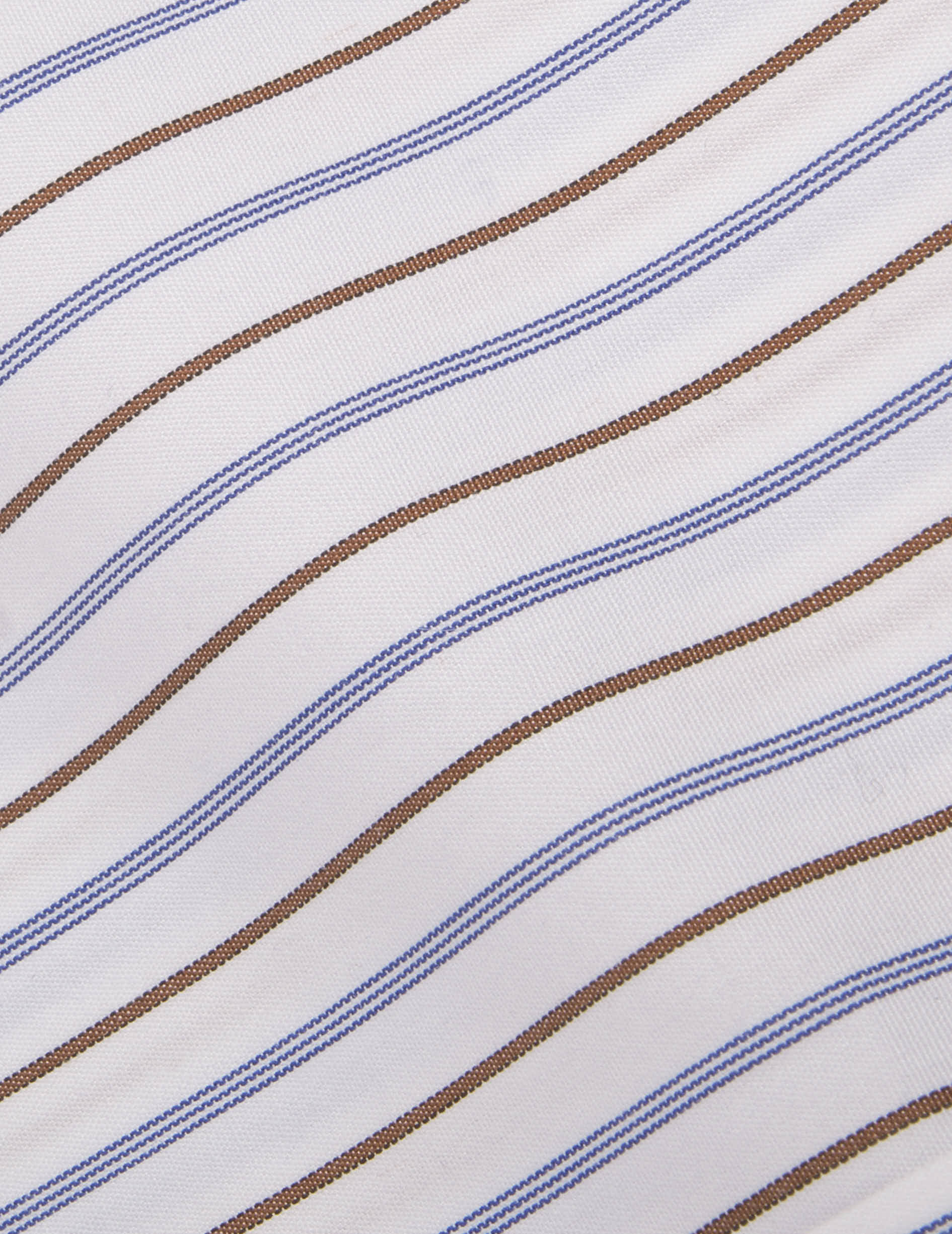 Chemise classique rayée - Popeline - Col Figaret