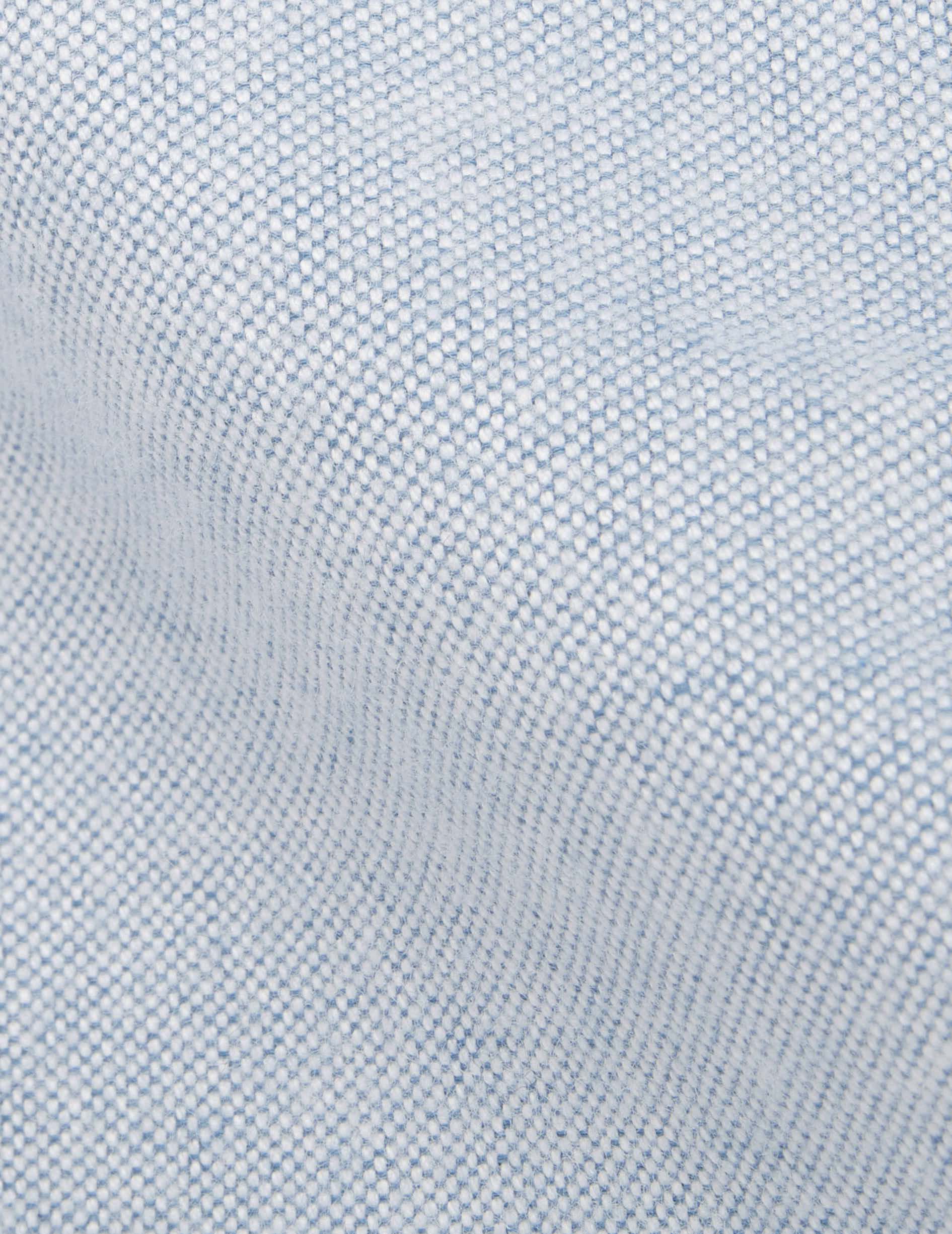 Chemise Gabriel bleue - Oxford gratté - Col Américain