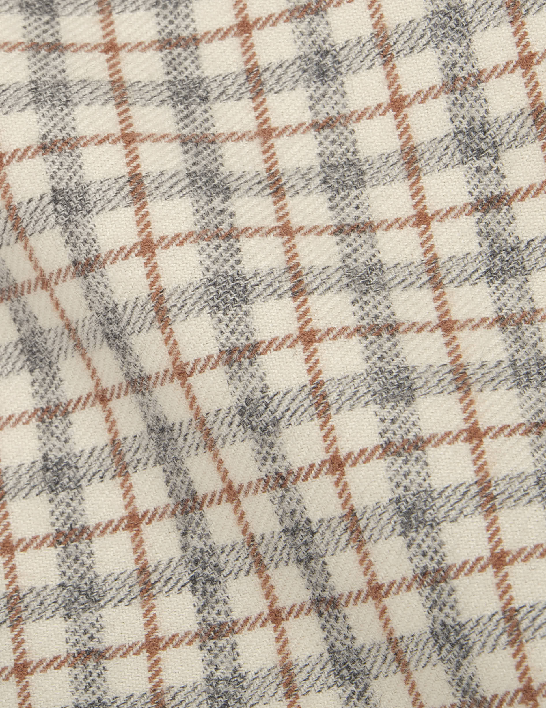 Gabriel brown checked shirt - Flannel - American Collar