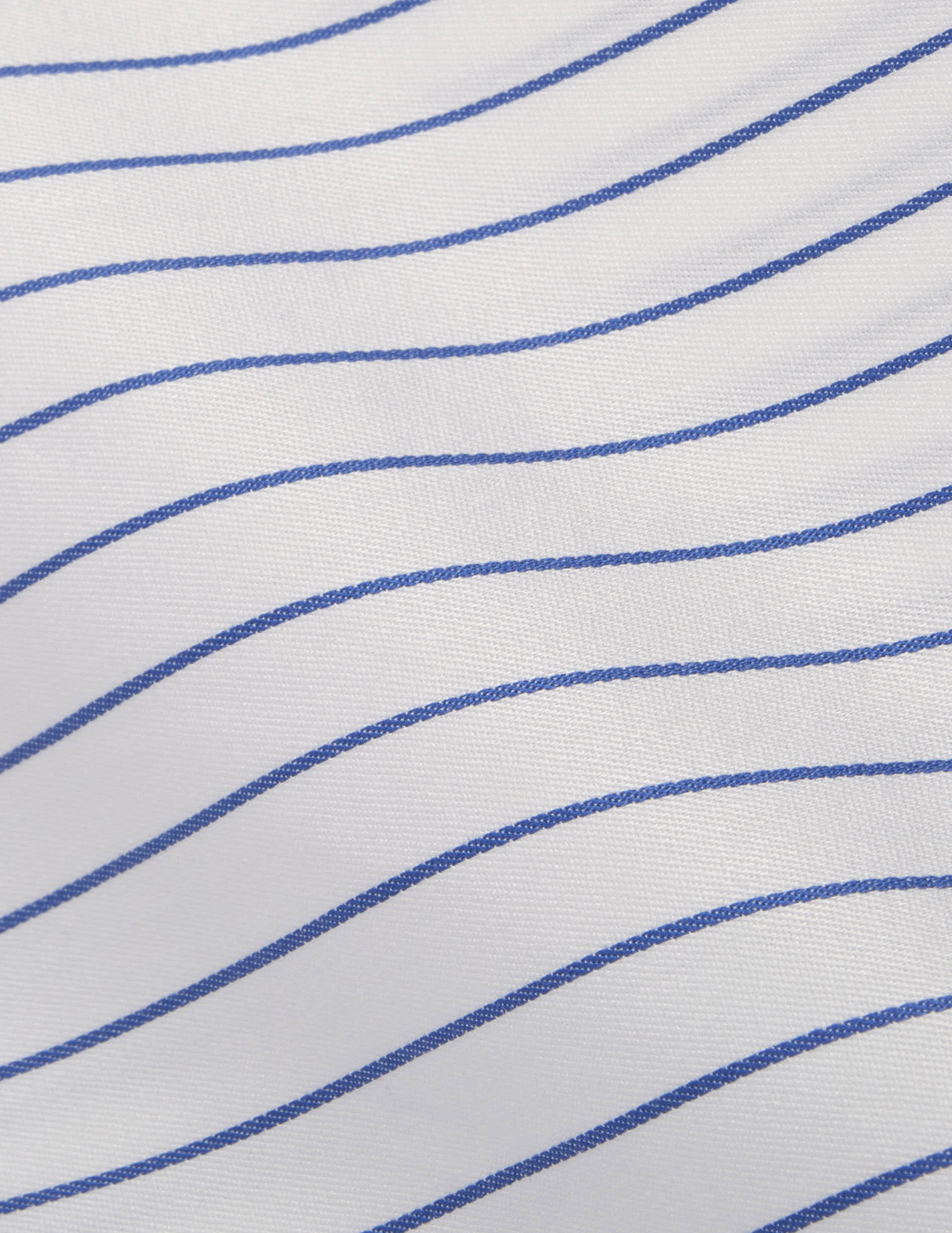 Classic blue striped shirt - Twill - Italian Collar - French Cuffs