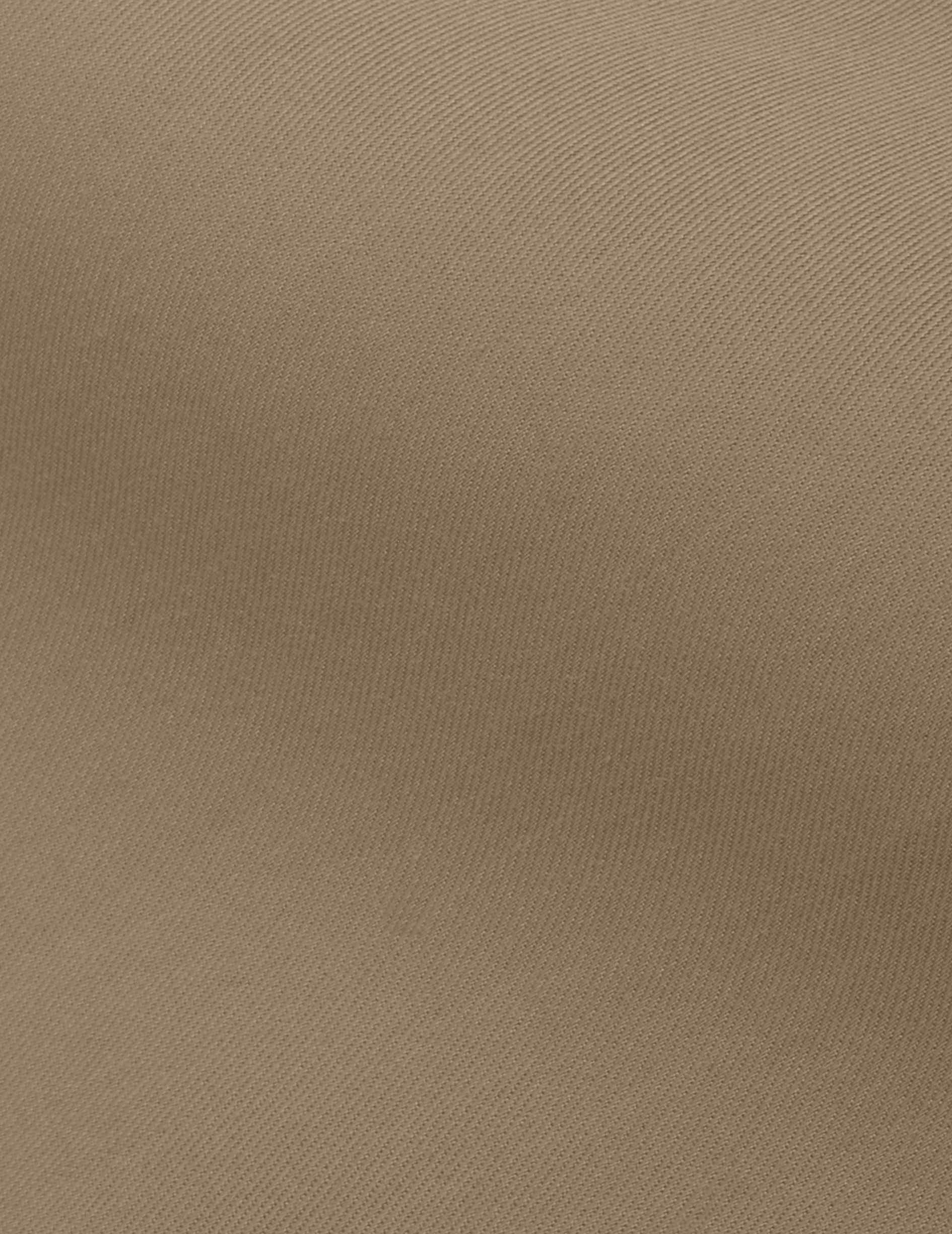 Chemise Mathéo beige - Twill - Col Prodigieux boutonné