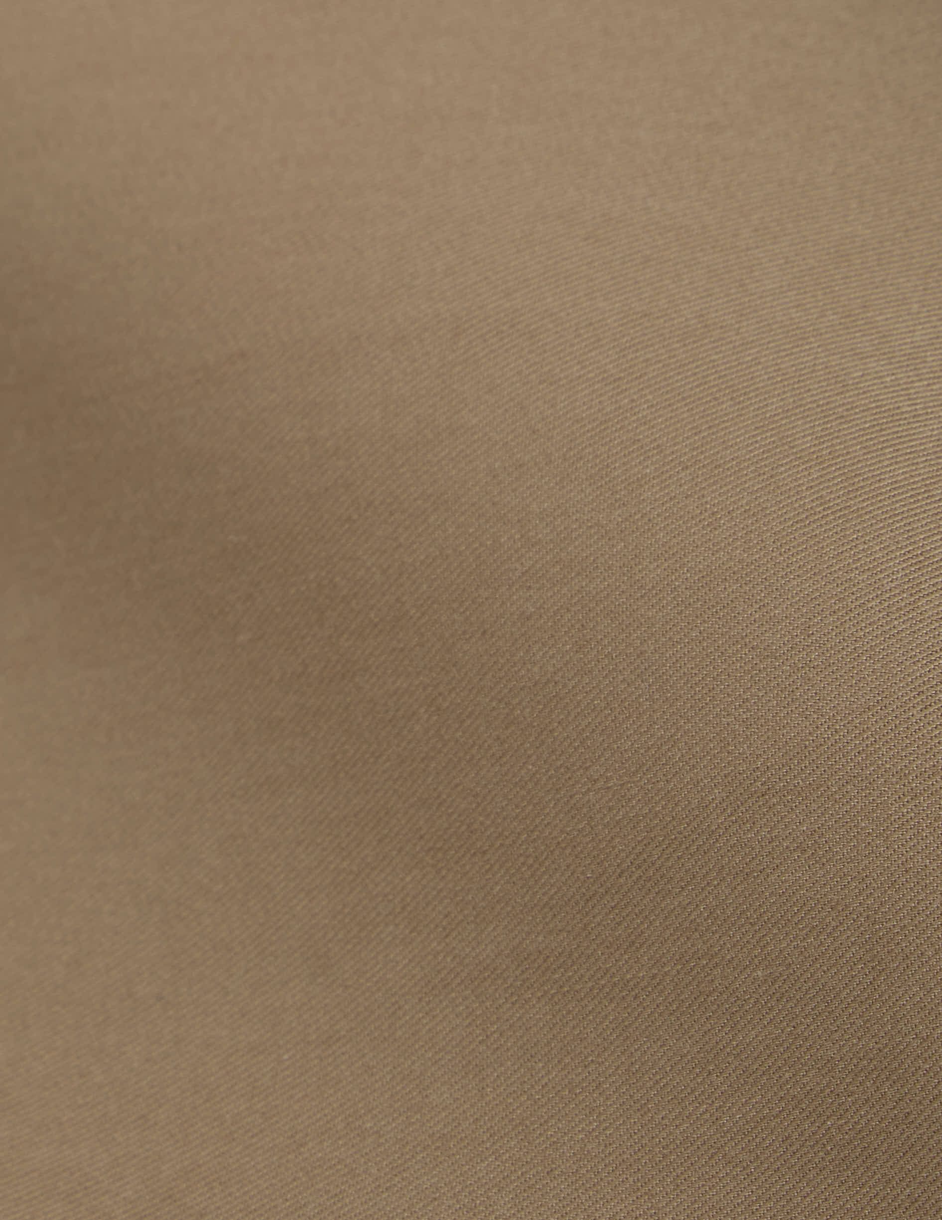 Chemise Mathias taupe - Twill - Col Officier