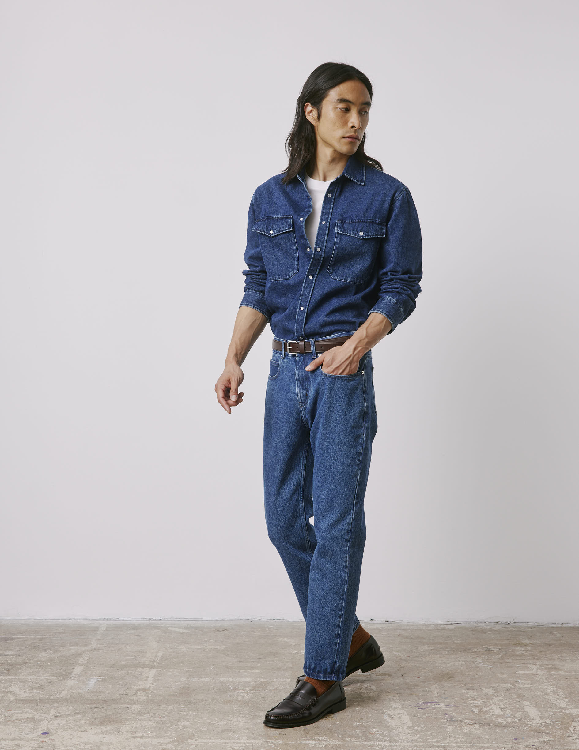 Jean Florentin en denim bleu