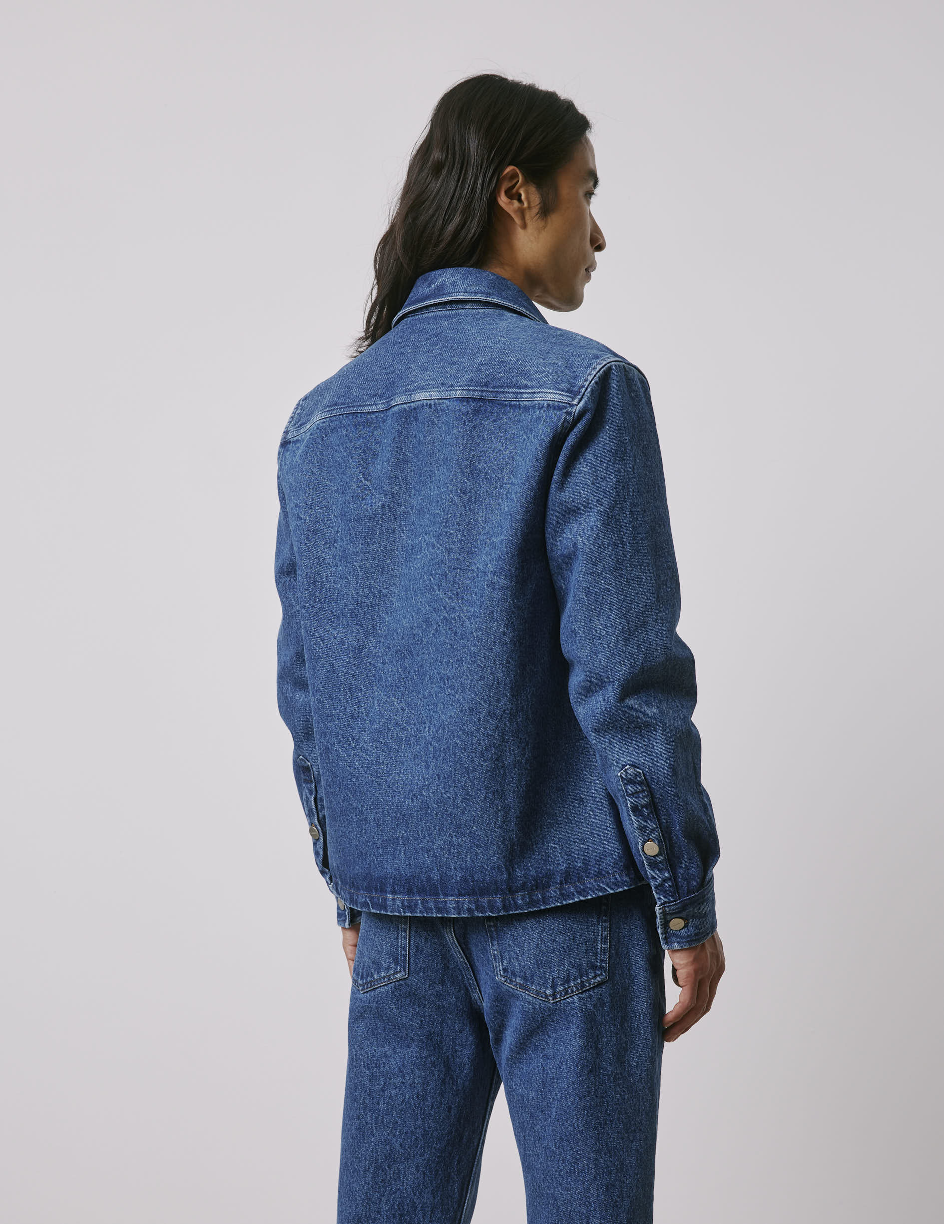 Malcom blue denim shirt jacket