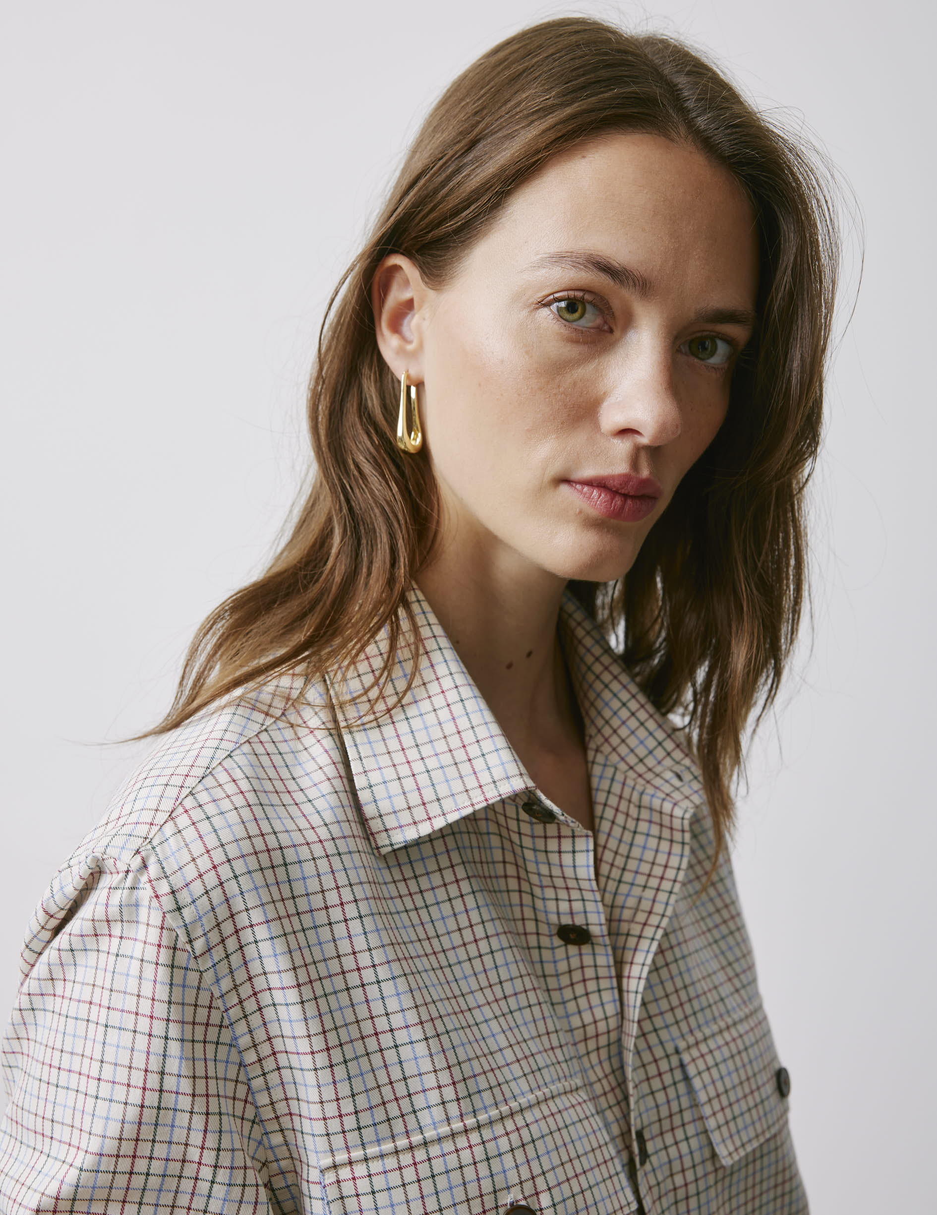 Chemise Visconti à carreaux - Flanelle - Col Chemise