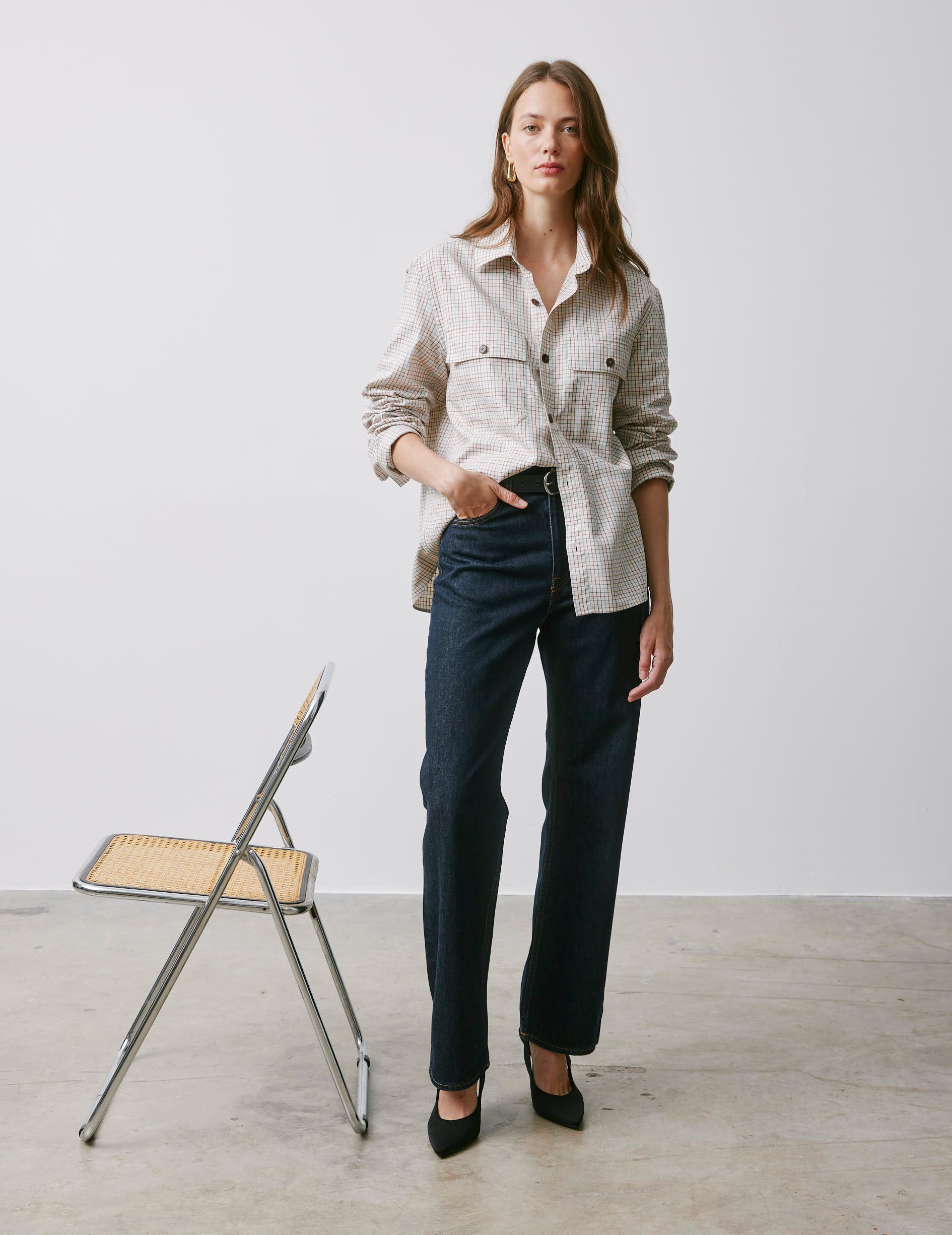 Chemise Visconti à carreaux - Flanelle - Col Chemise