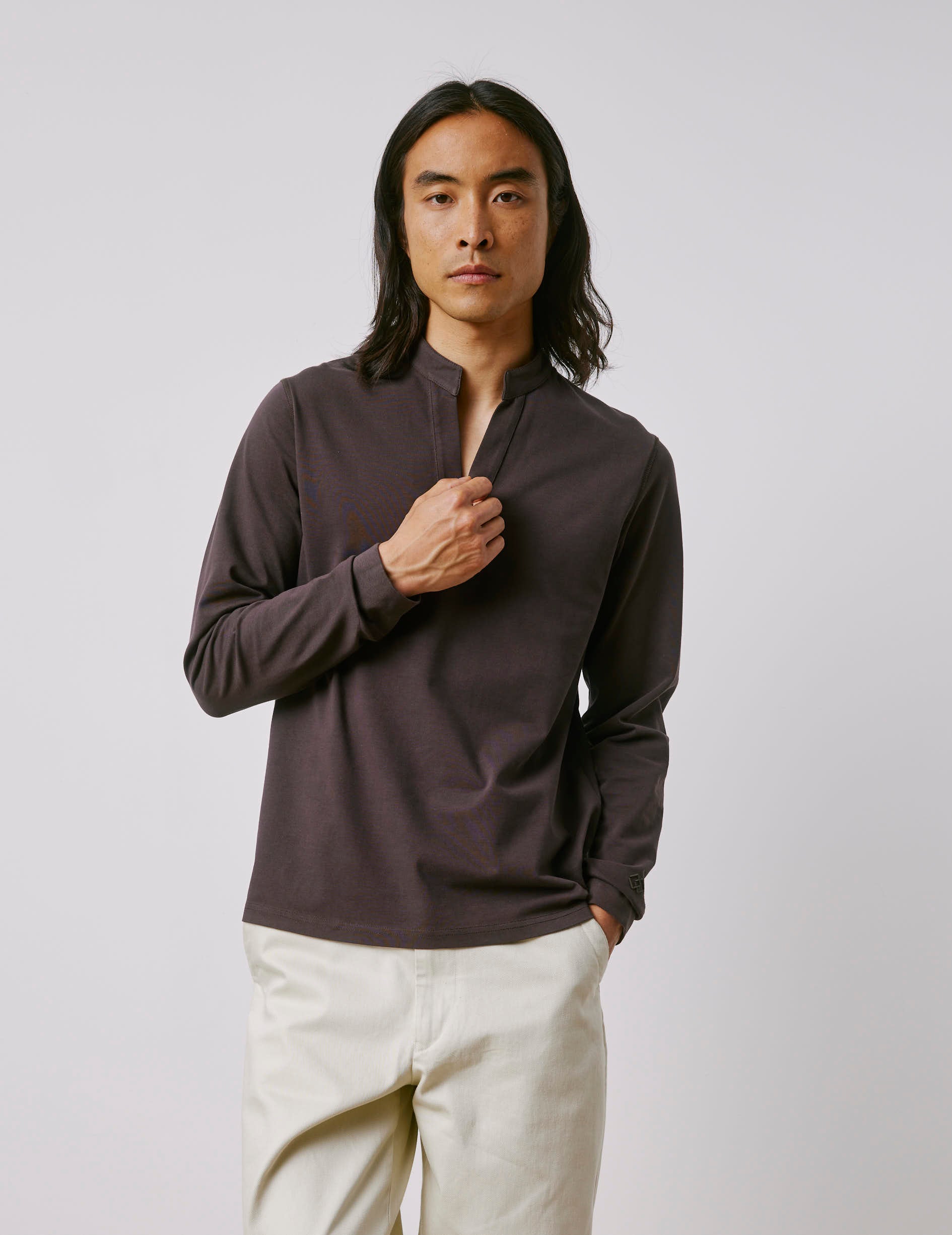 T-shirt Charles en coton marron