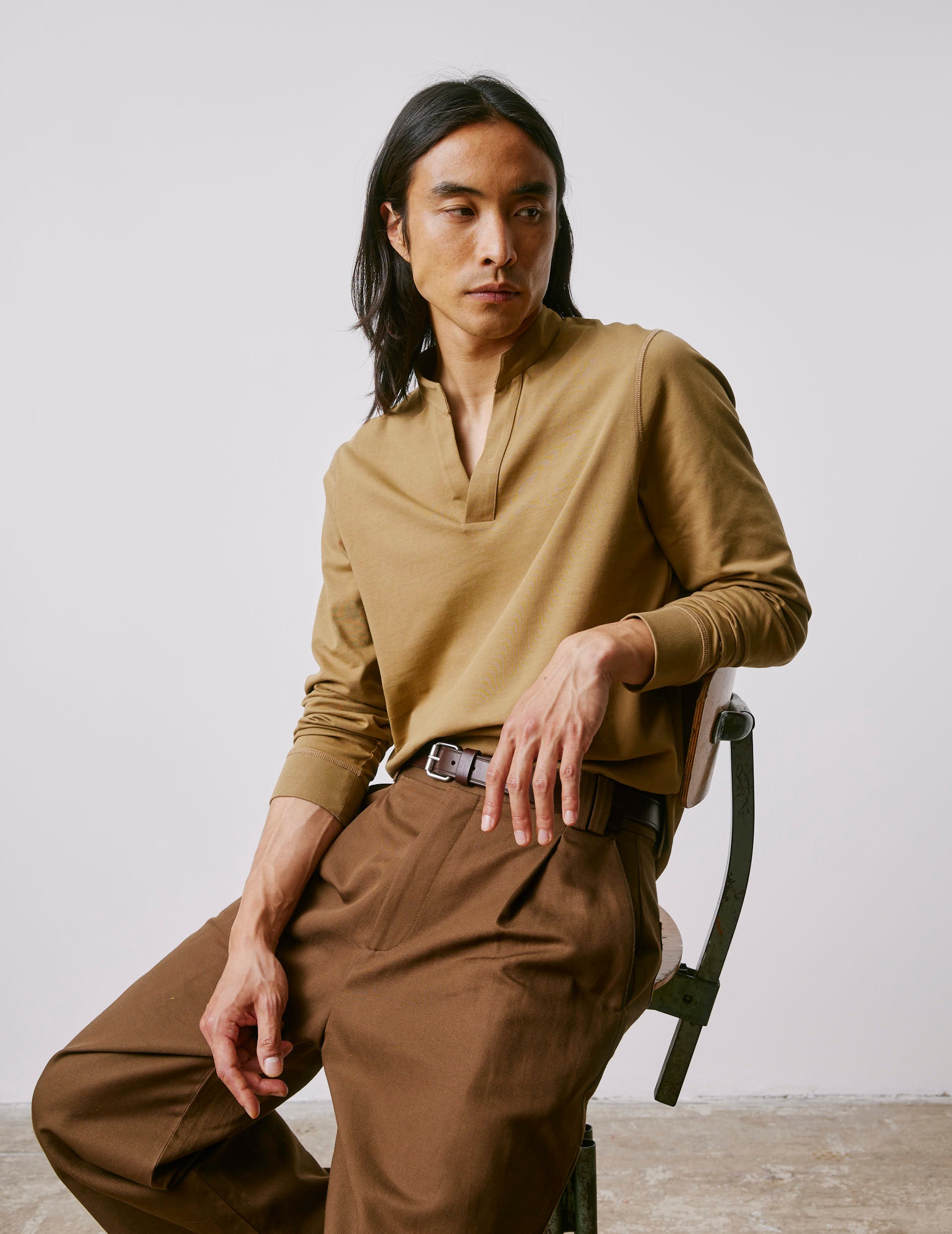 T-shirt Charles en coton beige