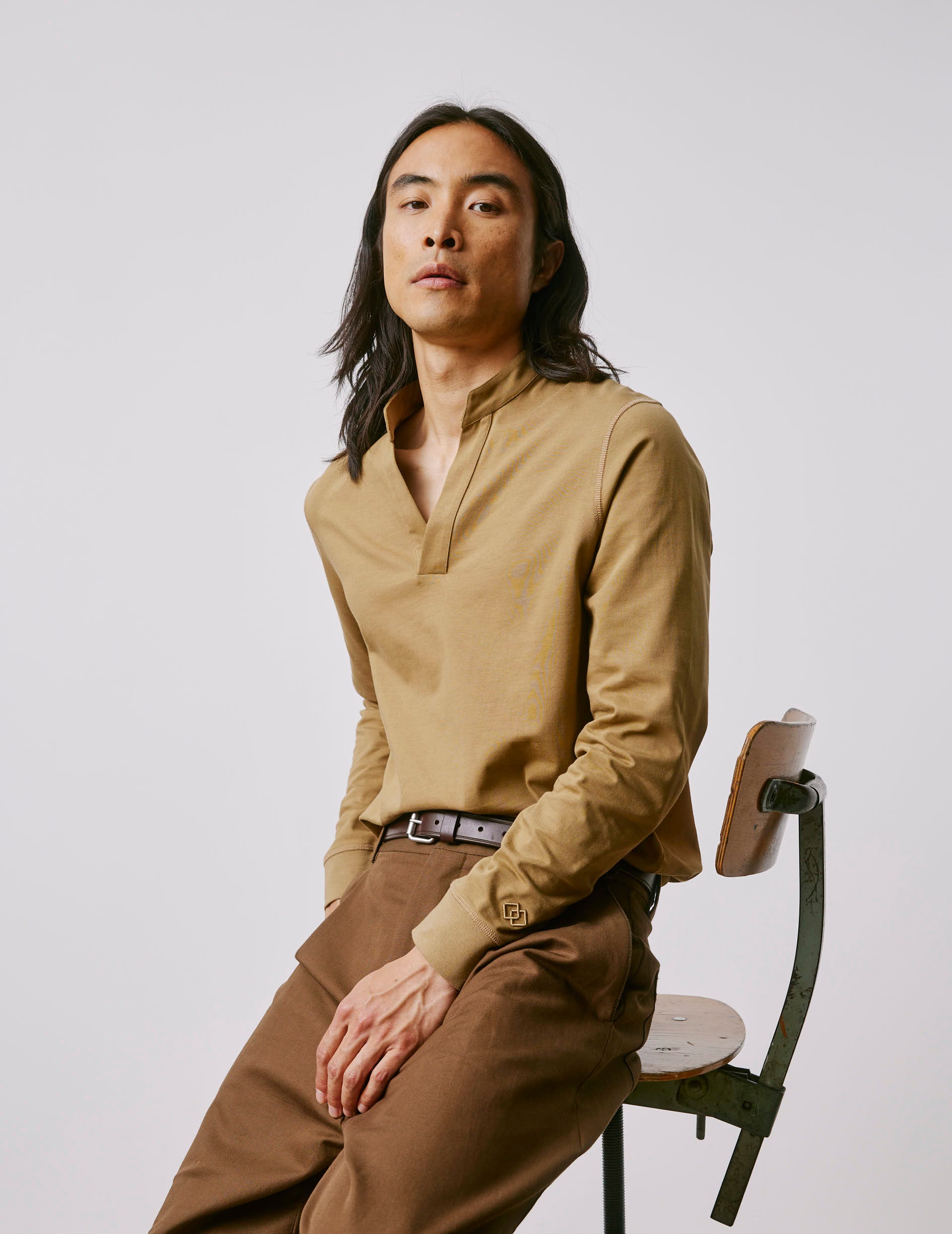 T-shirt Charles en coton beige