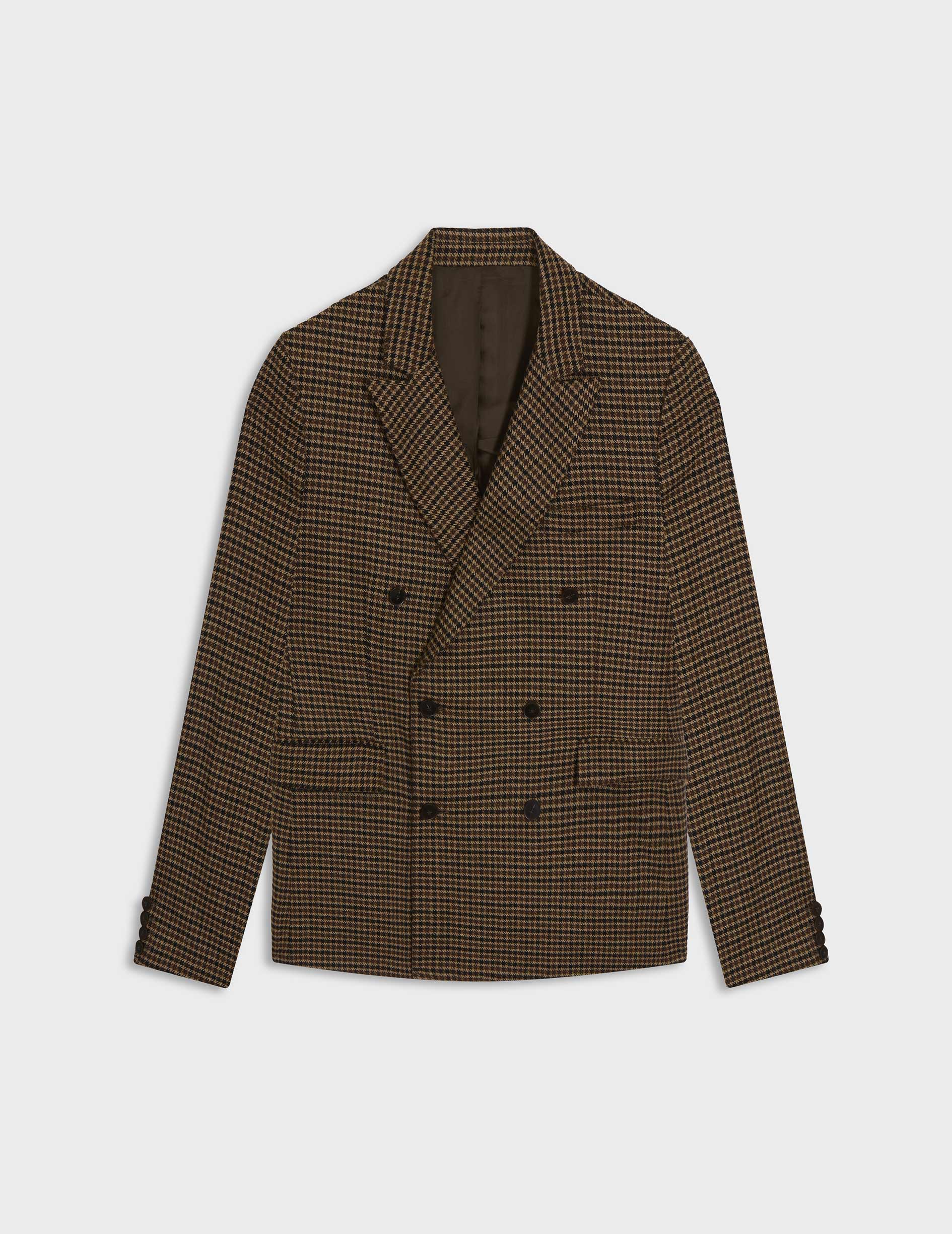 Veste Angelo pied de poule marron