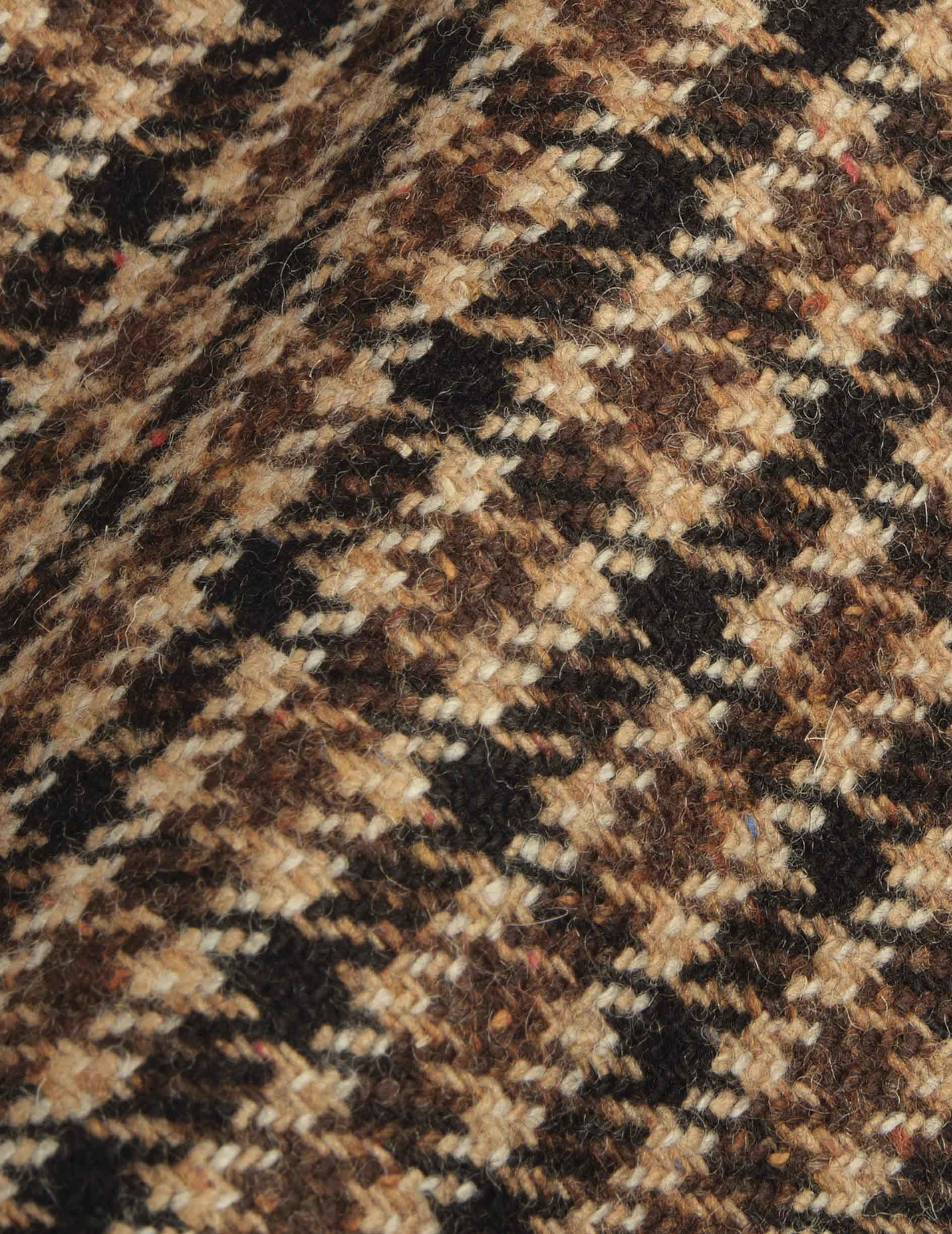 Blazer Gabin en laine à pied de poule marron