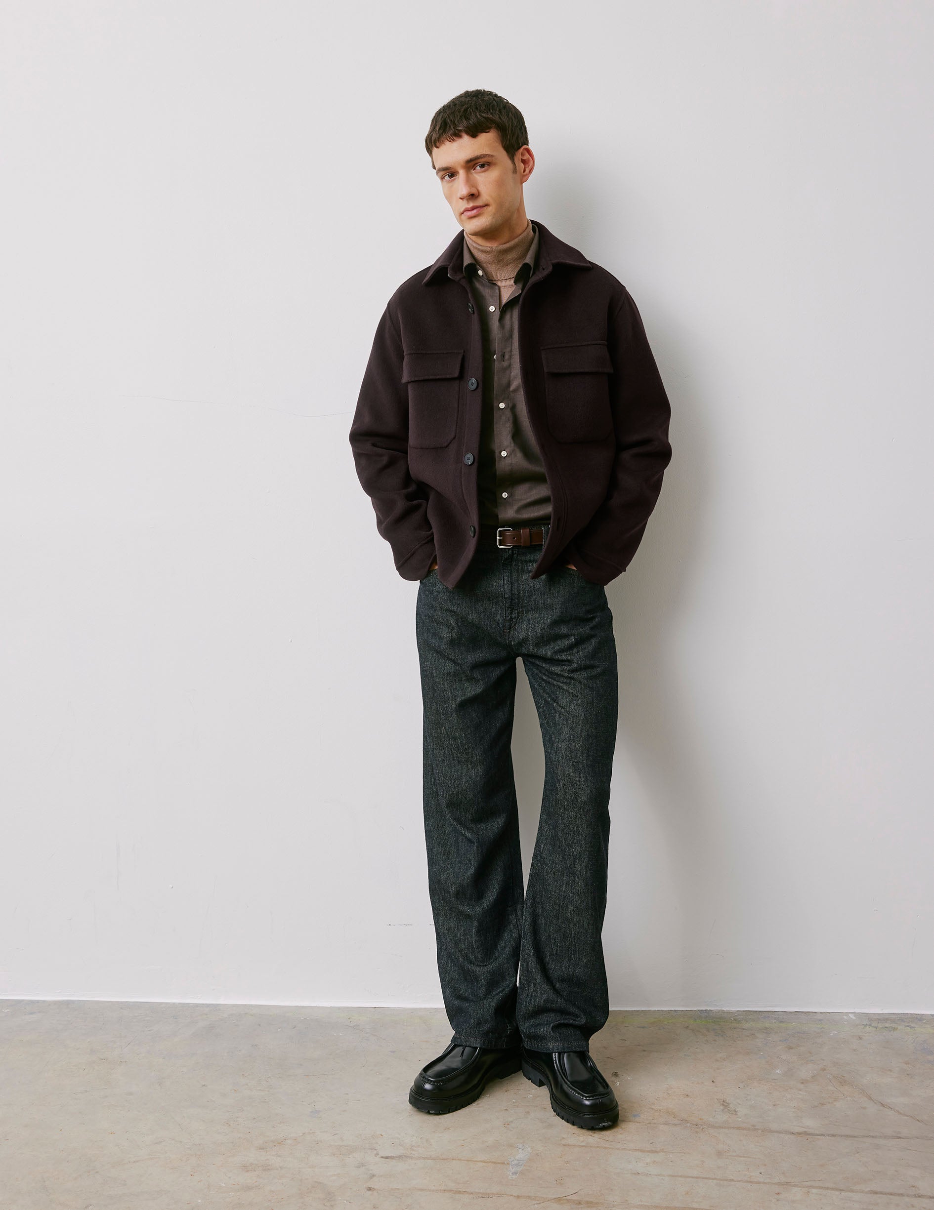 Veste Inoa en laine marron