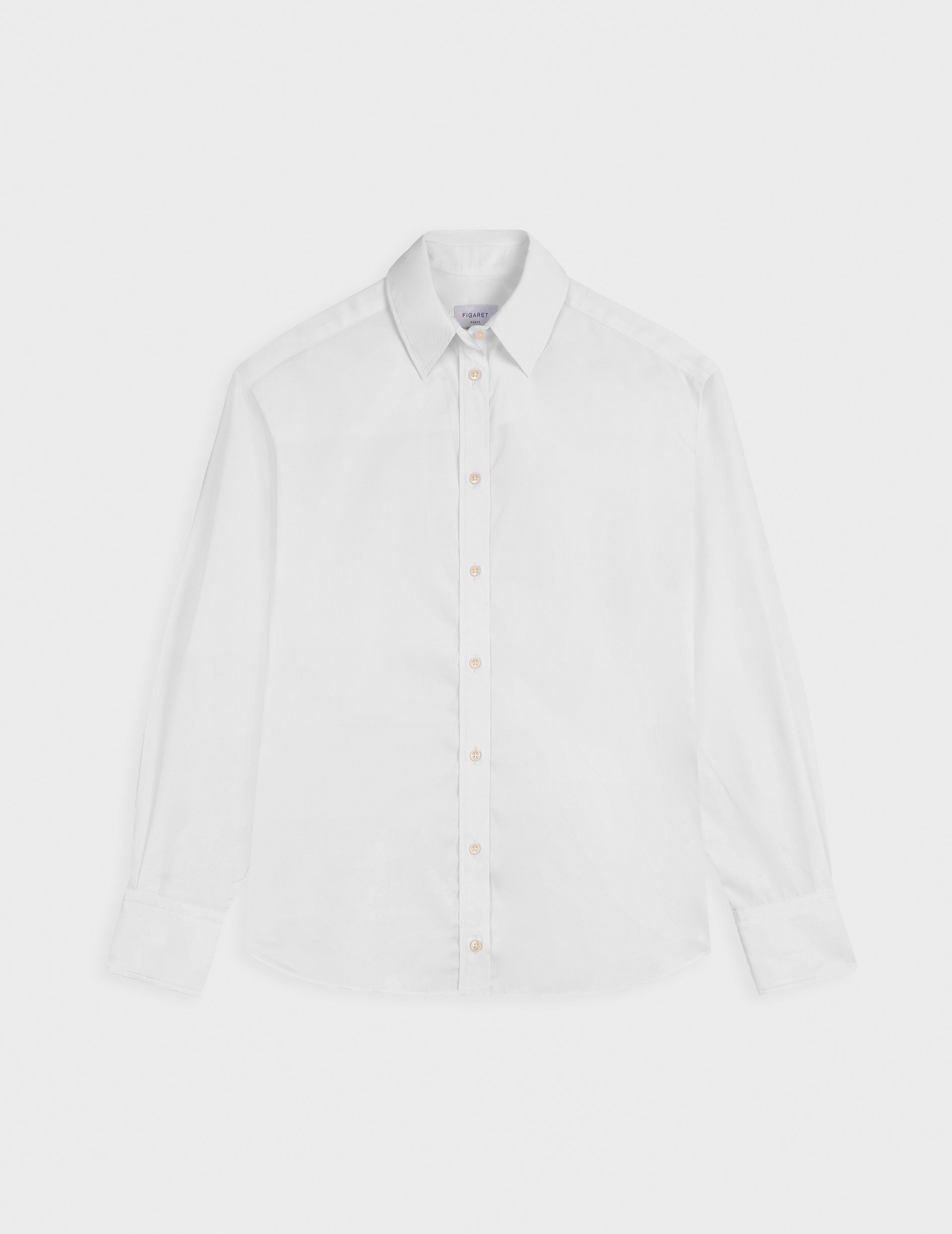 Ambre White shirt - Poplin - Shirt Collar