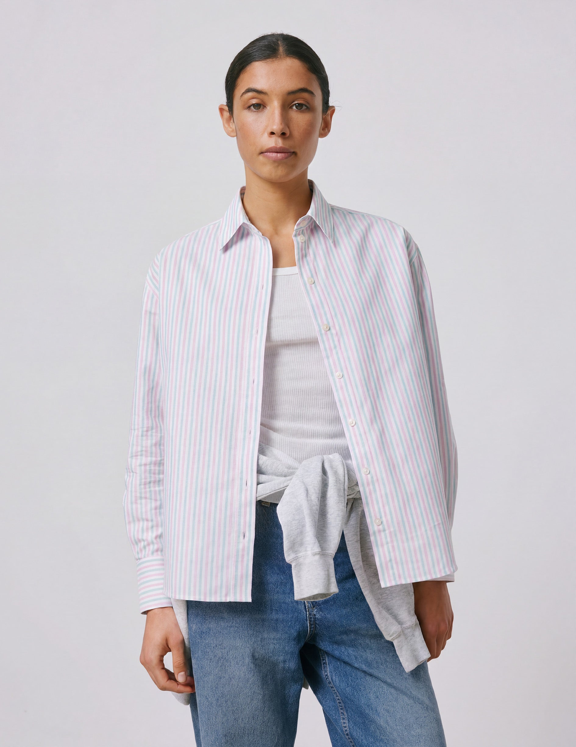 Chemise Ambre rayée - Oxford - Col Chemise