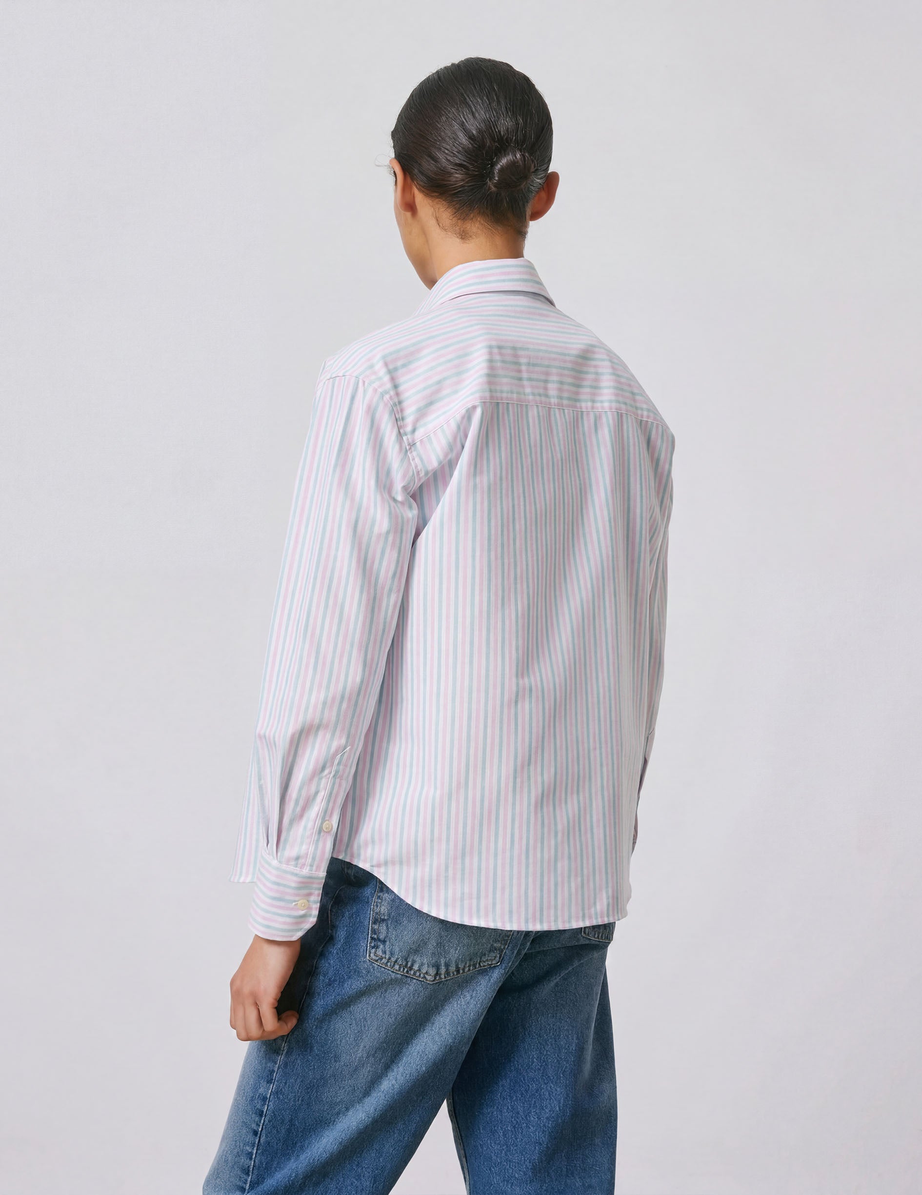 Chemise Ambre rayée - Oxford - Col Chemise