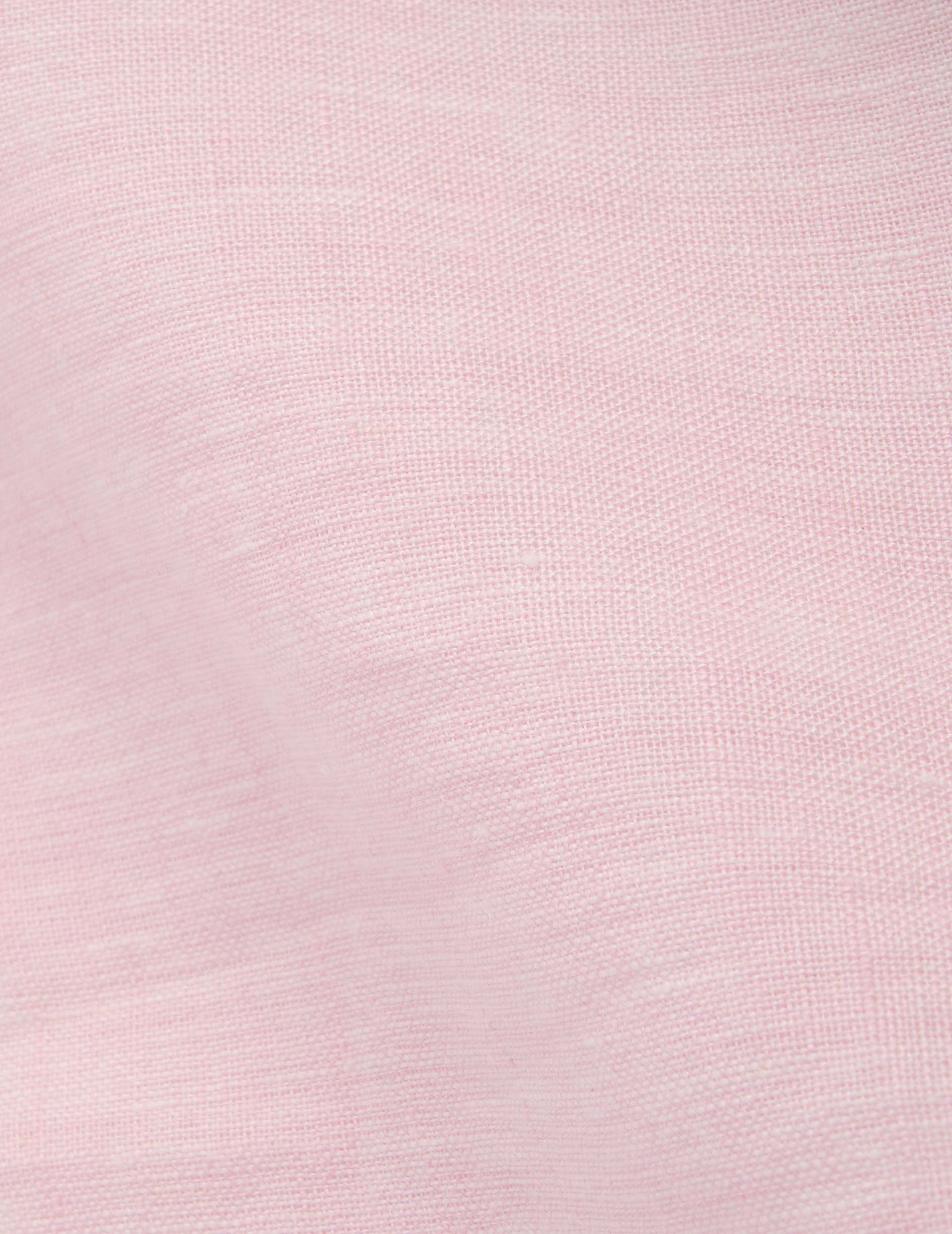 Chemise Ambre en lin rose clair - Lin - Col Chemise