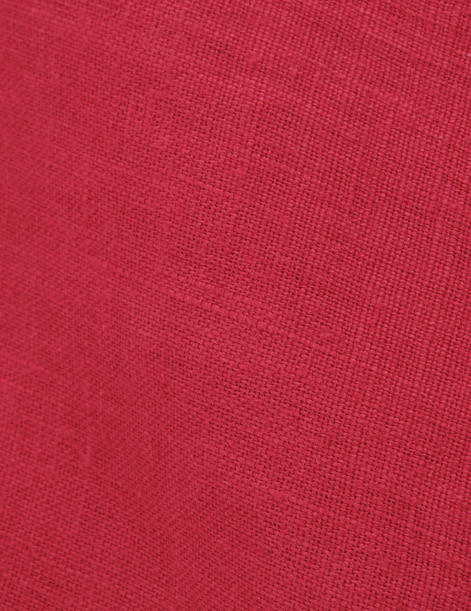 Chemise Aristote en lin rouge - Lin - Col Italien