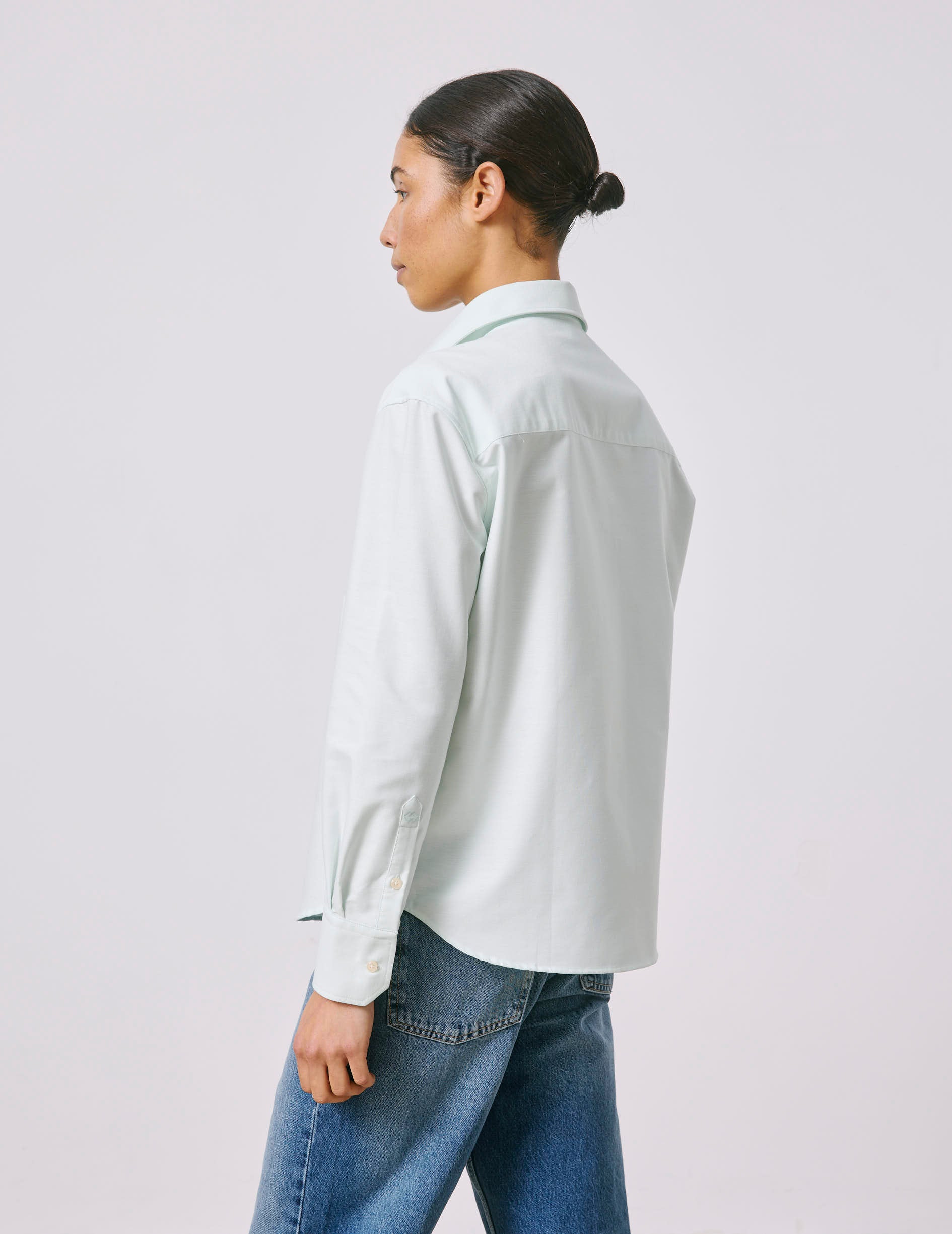 Charlotte green shirt - Oxford - Shirt Collar