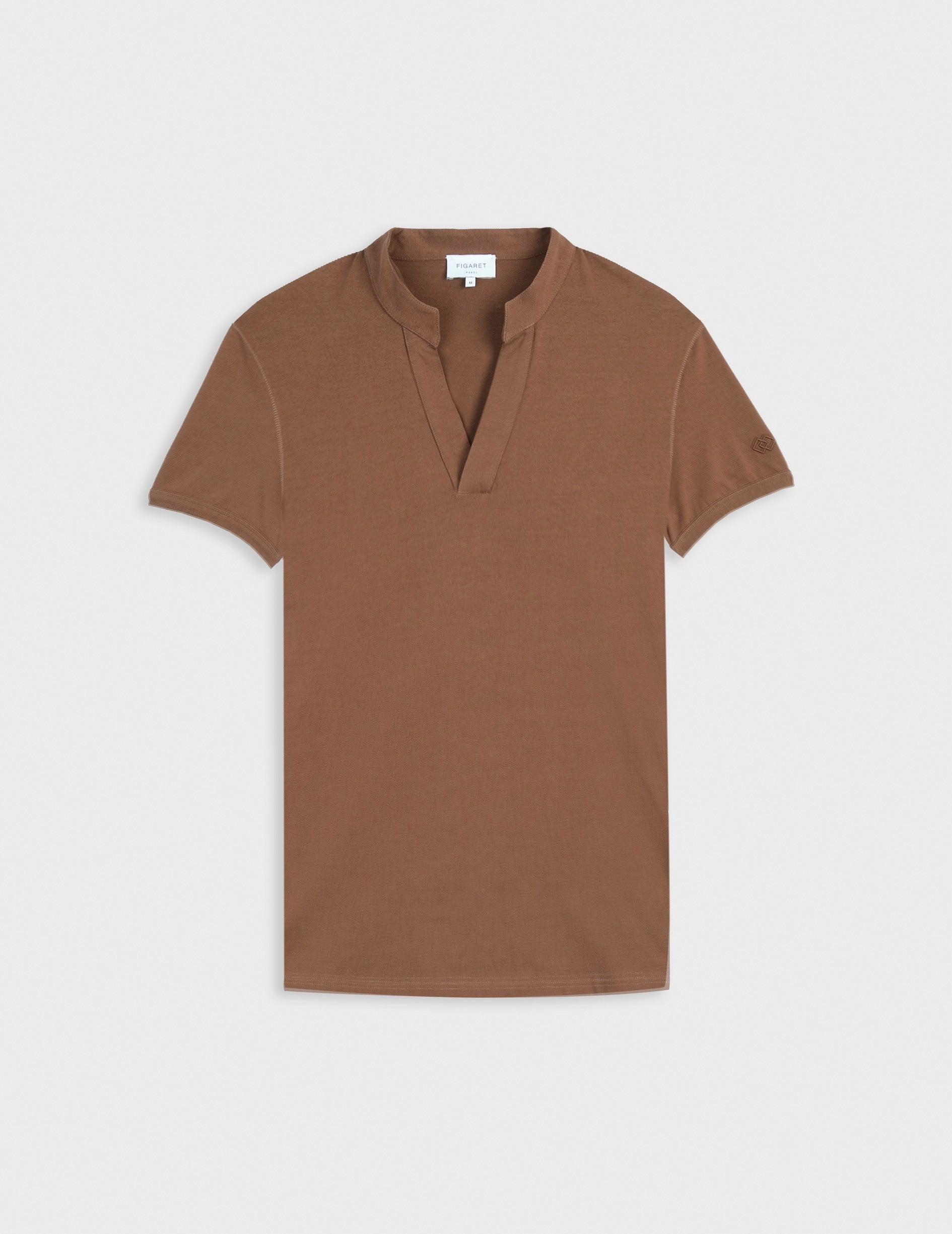 T-shirt Charly en coton marron foncé