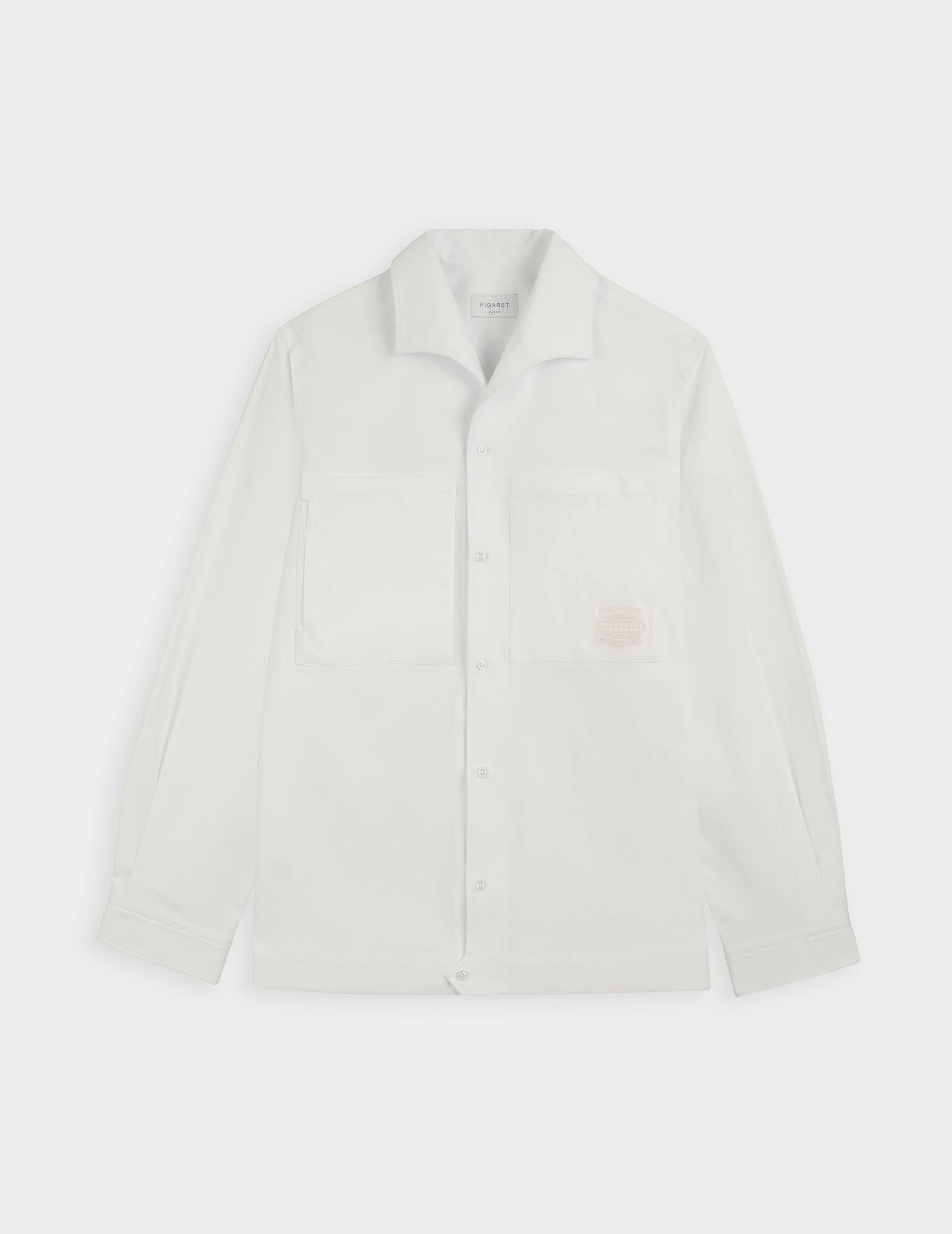 Chemise Delta blanche - Ripstop - Col Delta