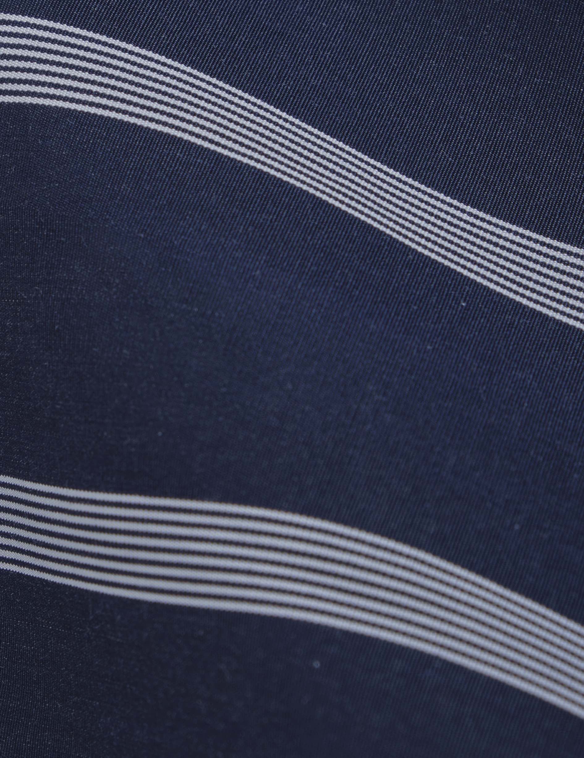 Eugénie oversized navy blue striped shirt - Poplin - Shirt Collar