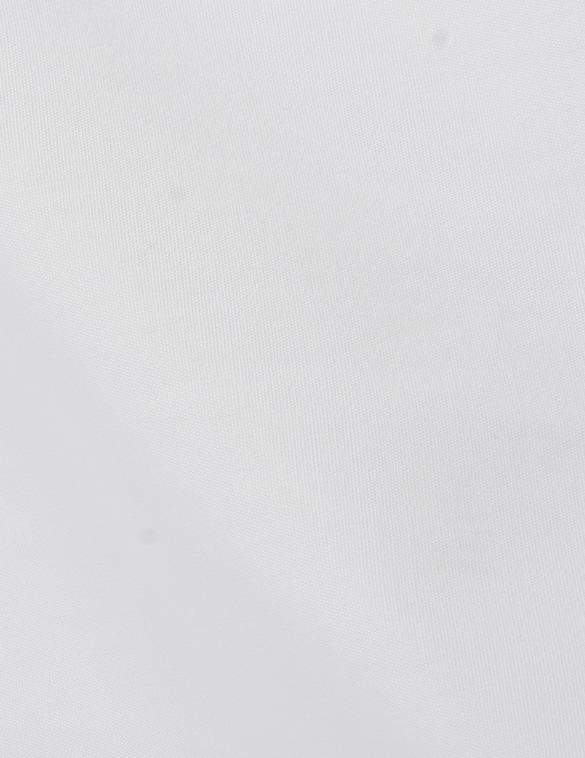 Chemise semi-ajustée gorge cachée blanche - Popeline - Col Figaret