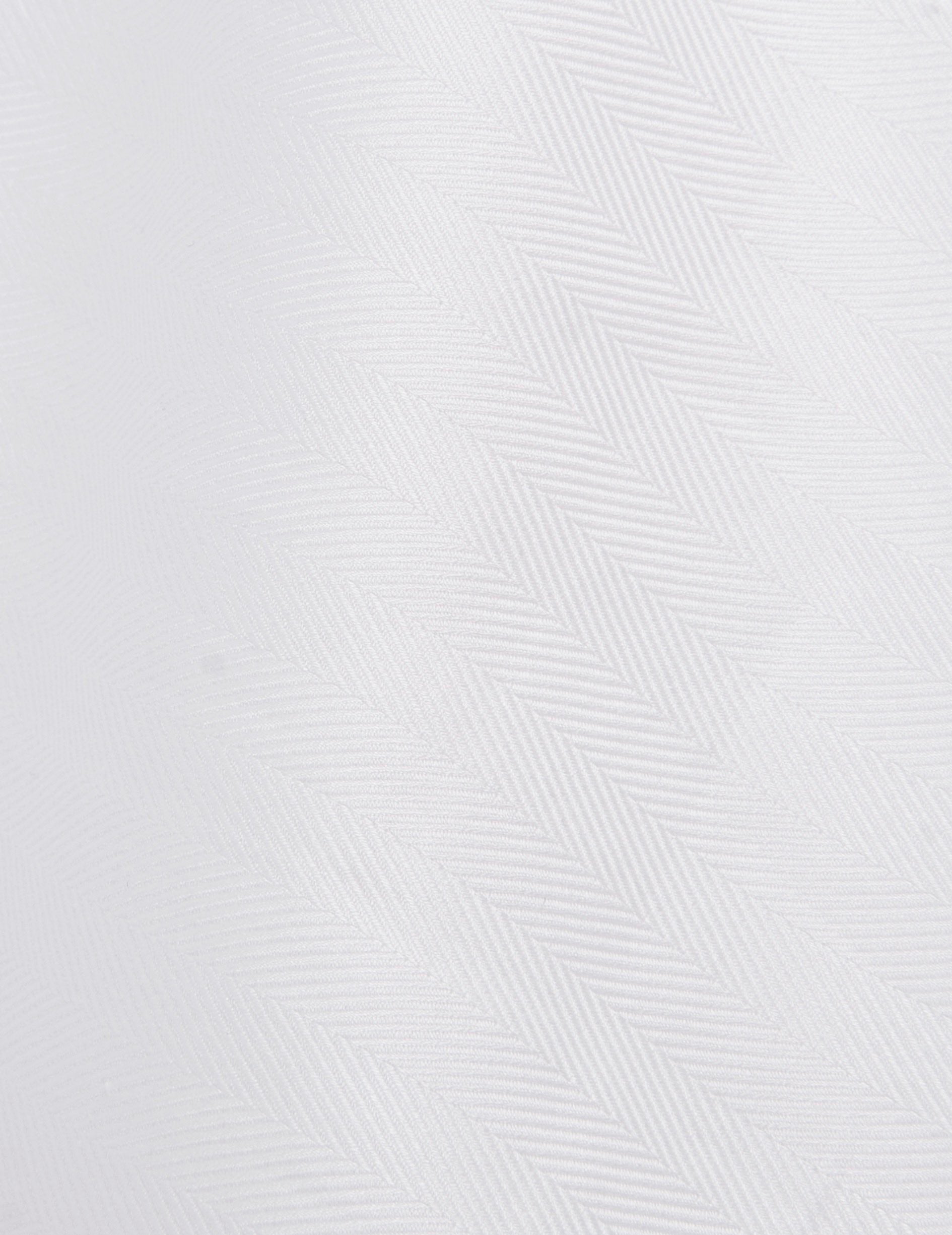 Chemise classique blanche - Chevron - Col Figaret