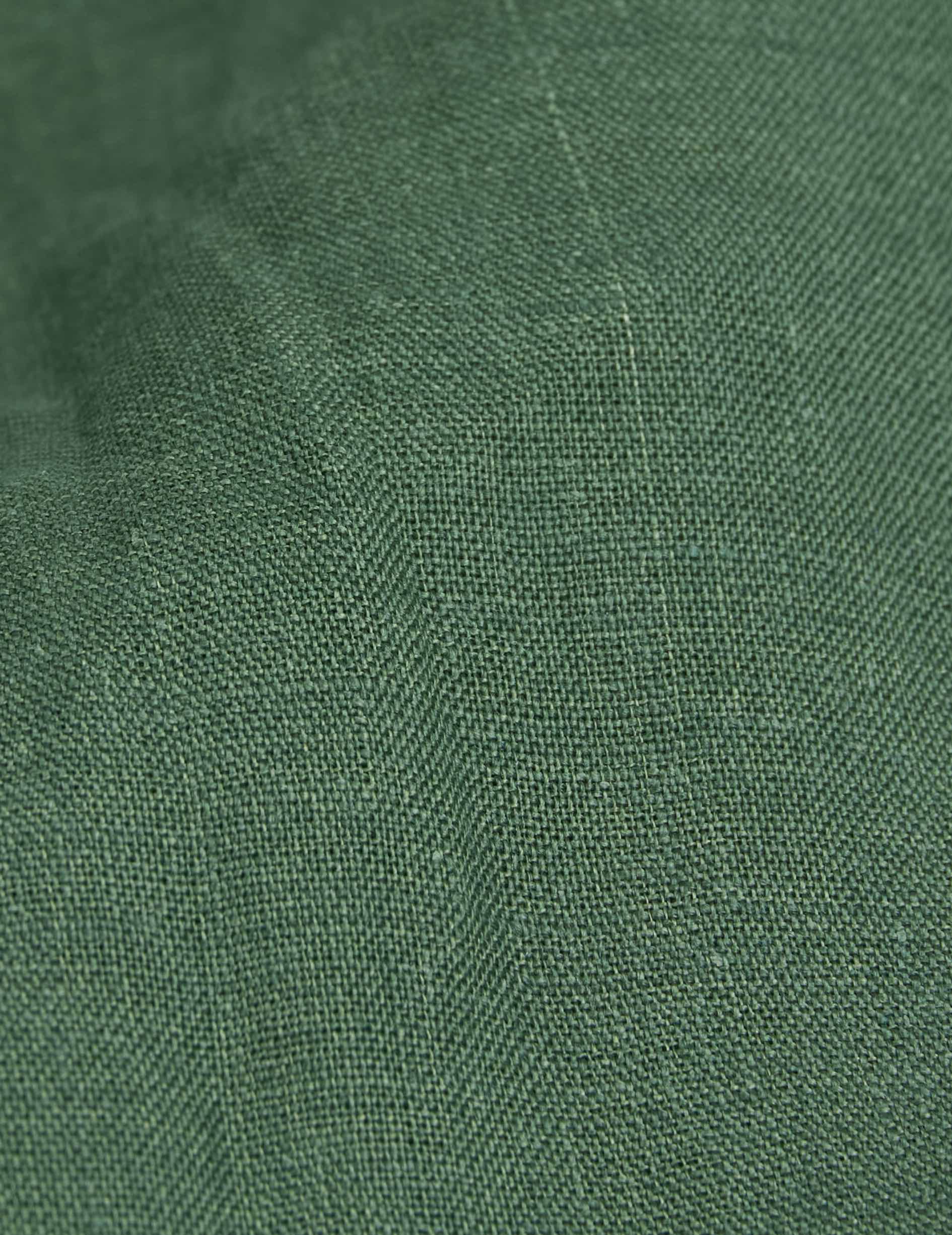 Green linen Gabriel shirt - Linen - American Collar