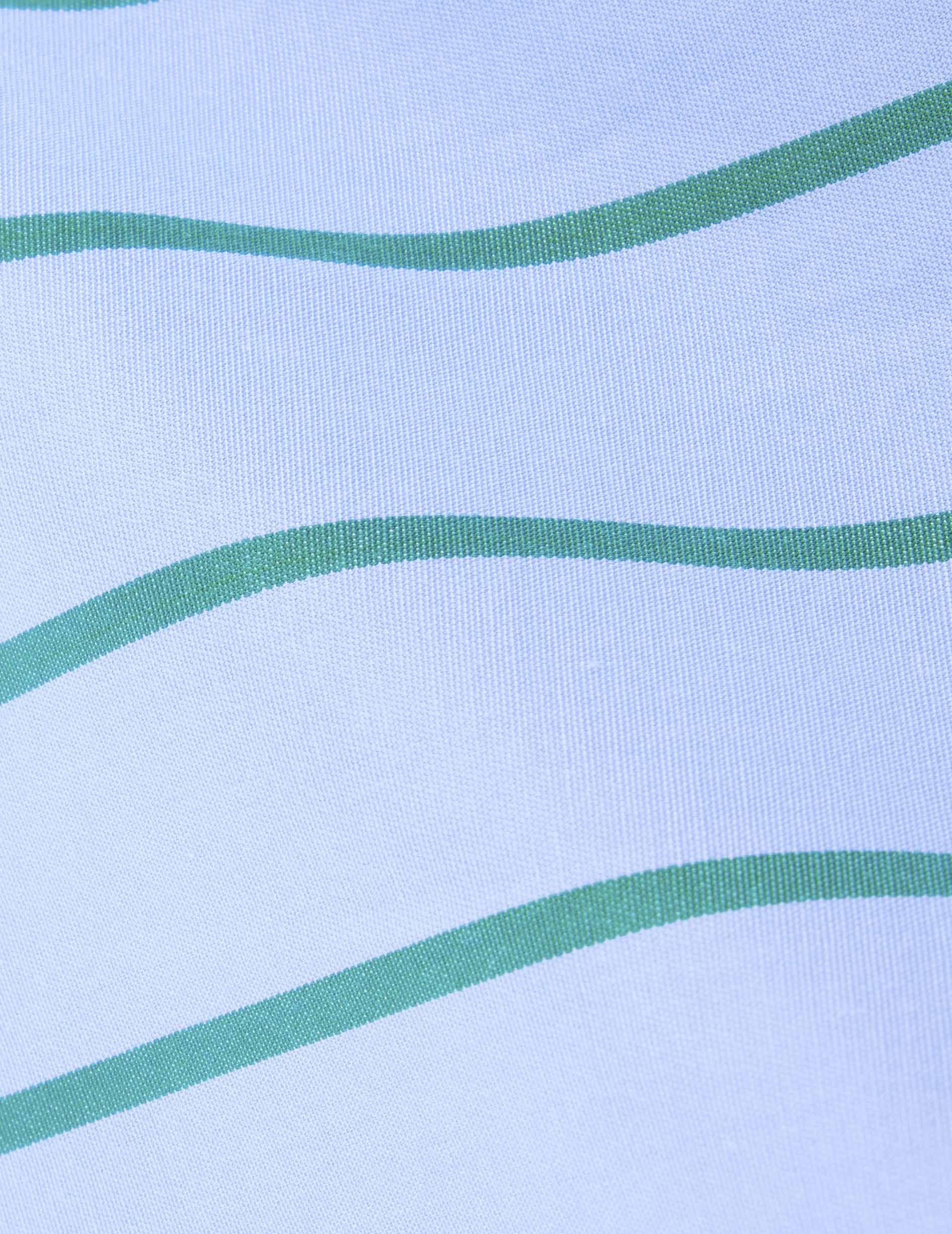 Striped blue Greta shirt - Poplin - Victorian Collar