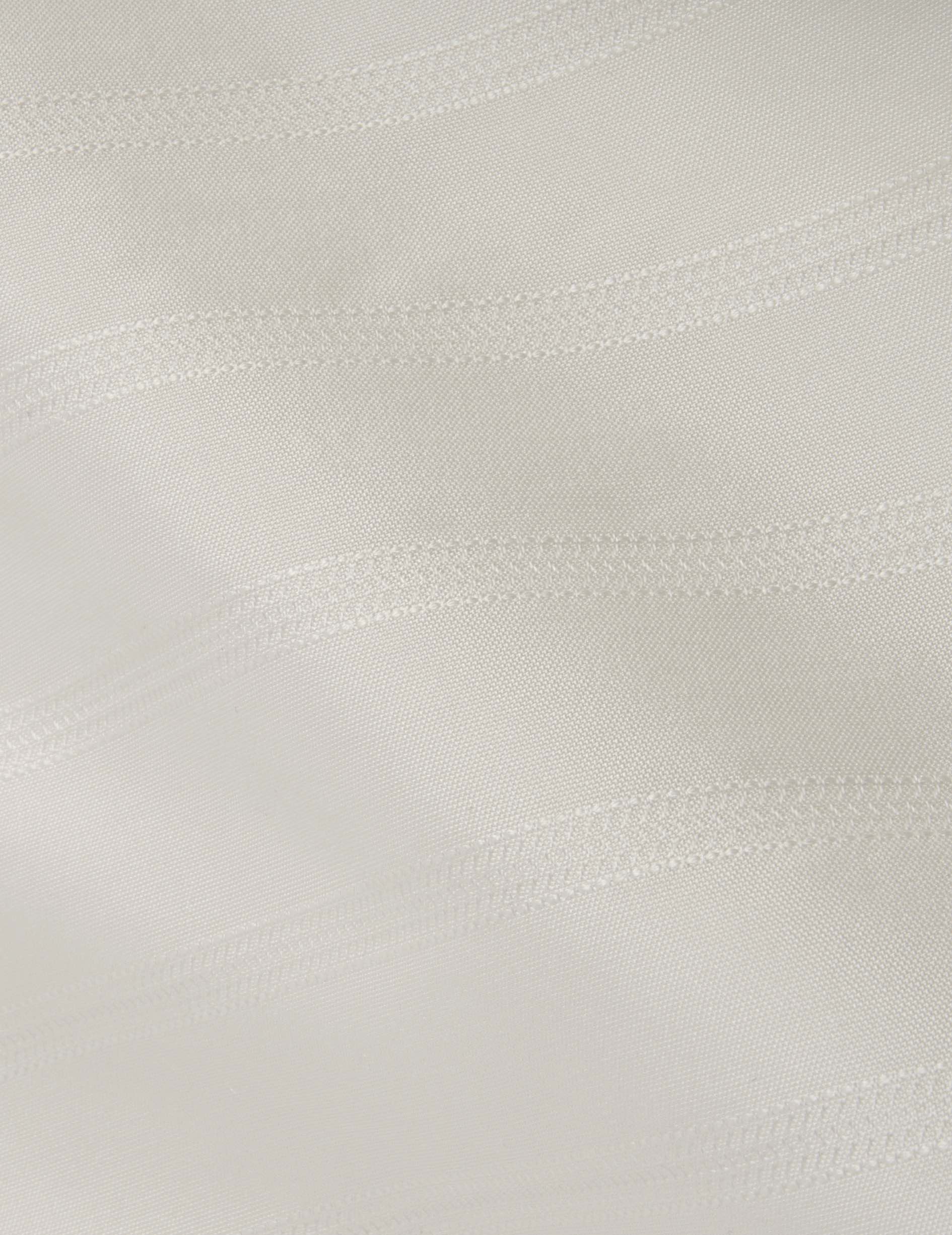 Striped ecru silk Hannah shirt - Silk - Shirt Collar - French Cuffs