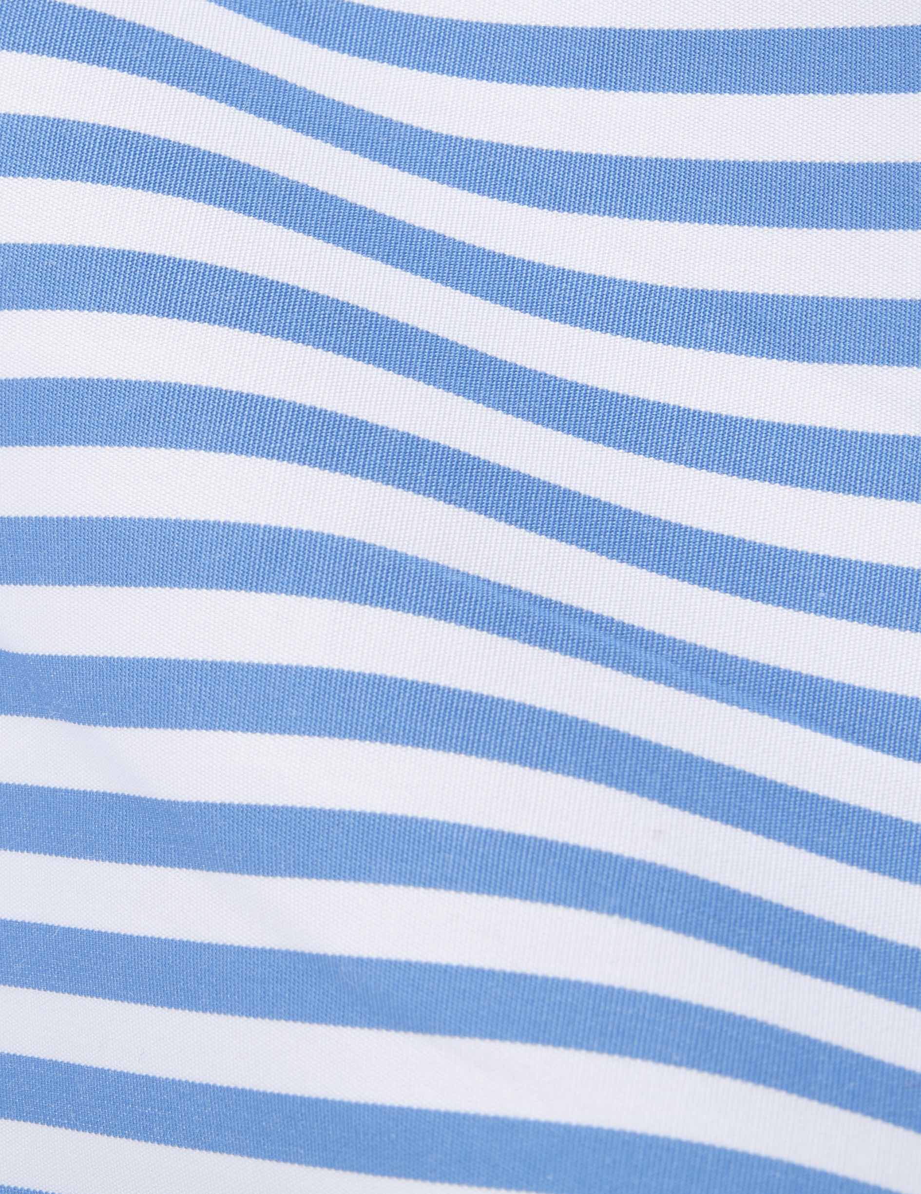 Chemise Herwin bleue - Popeline - Col Officier