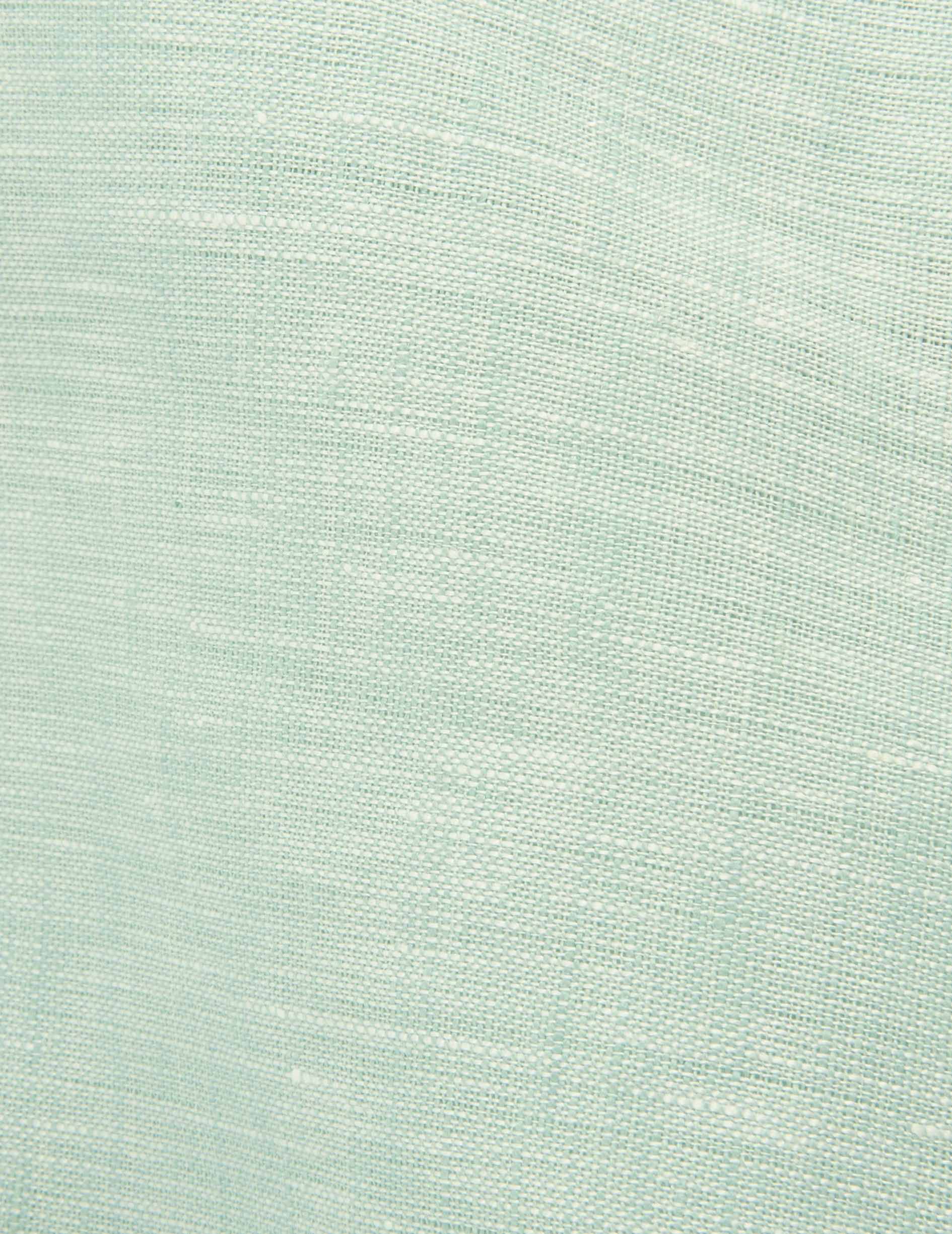 Chemise Herwin en lin turquoise - Lin - Col Officier