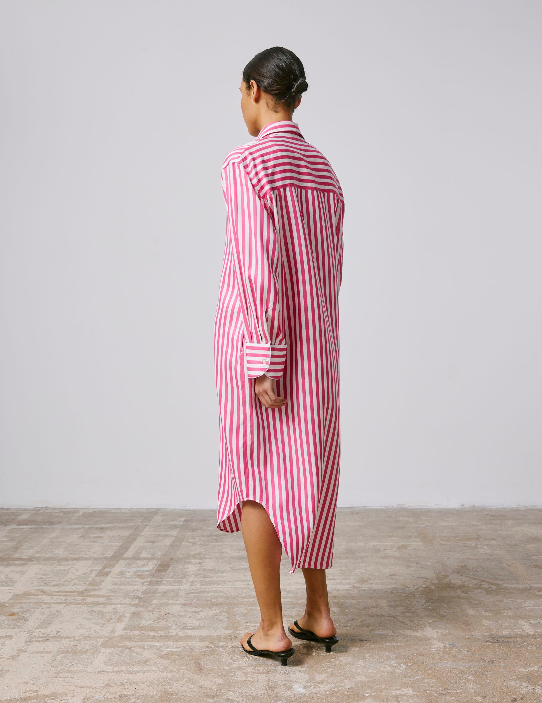 Robe chemise Lina fuchsia