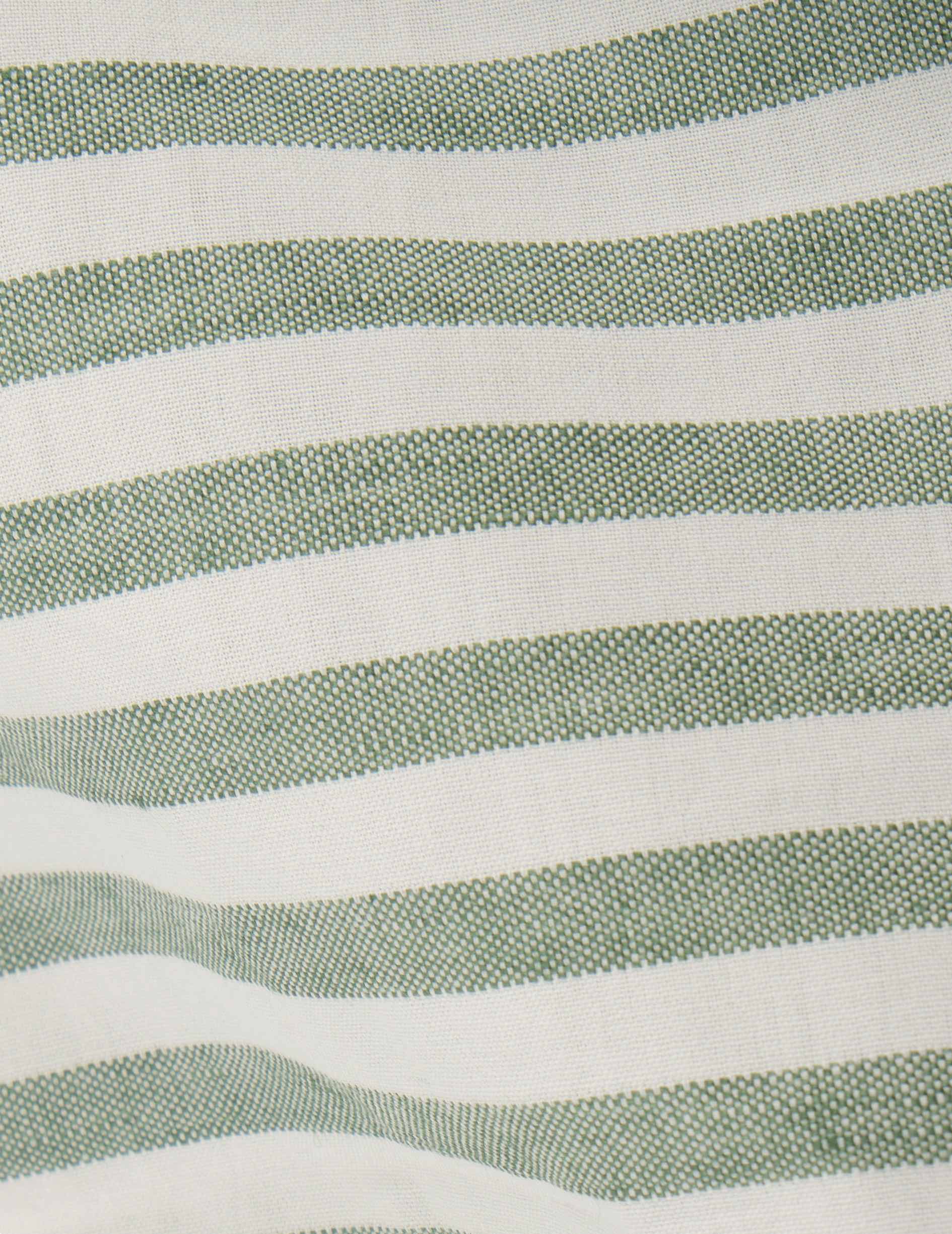 Pyjama Louis en coton et lin rayé vert