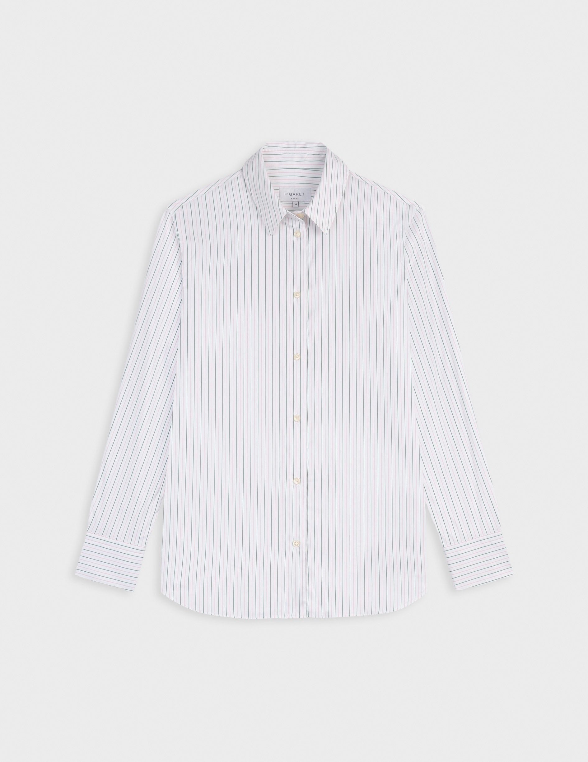 Marion green shirt - Twill - Shirt Collar