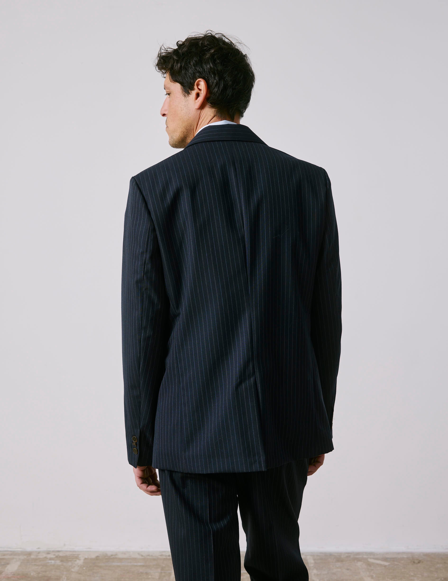 Veste de costume Marlon en laine vierge marine