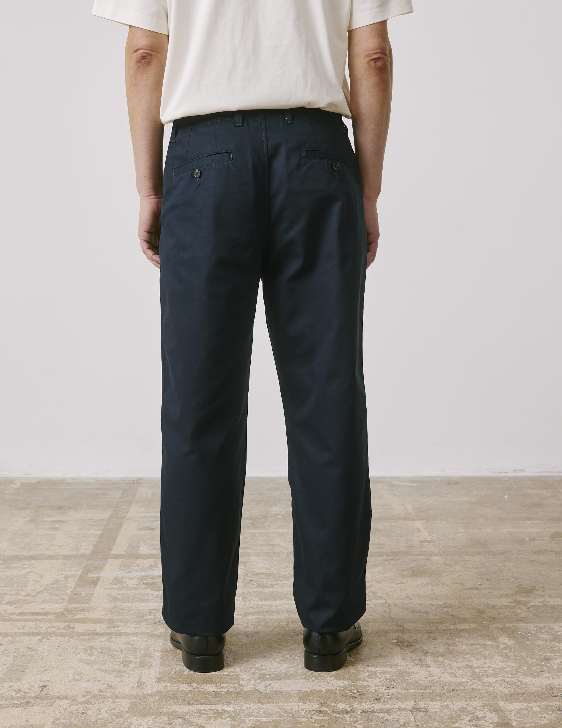 Pantalon Nataneo en twill marine